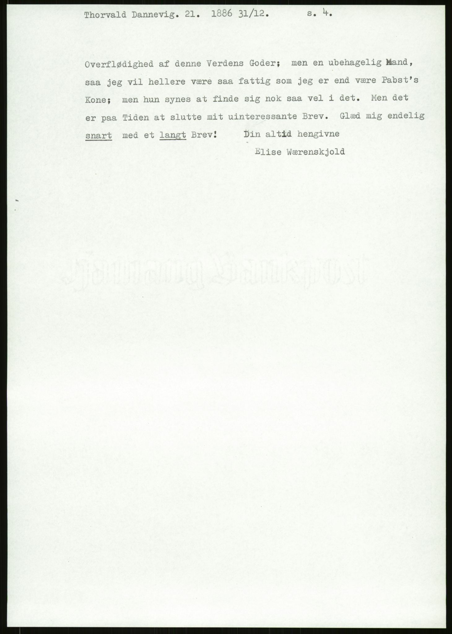 Samlinger til kildeutgivelse, Amerikabrevene, AV/RA-EA-4057/F/L0027: Innlån fra Aust-Agder: Dannevig - Valsgård, 1838-1914, s. 297