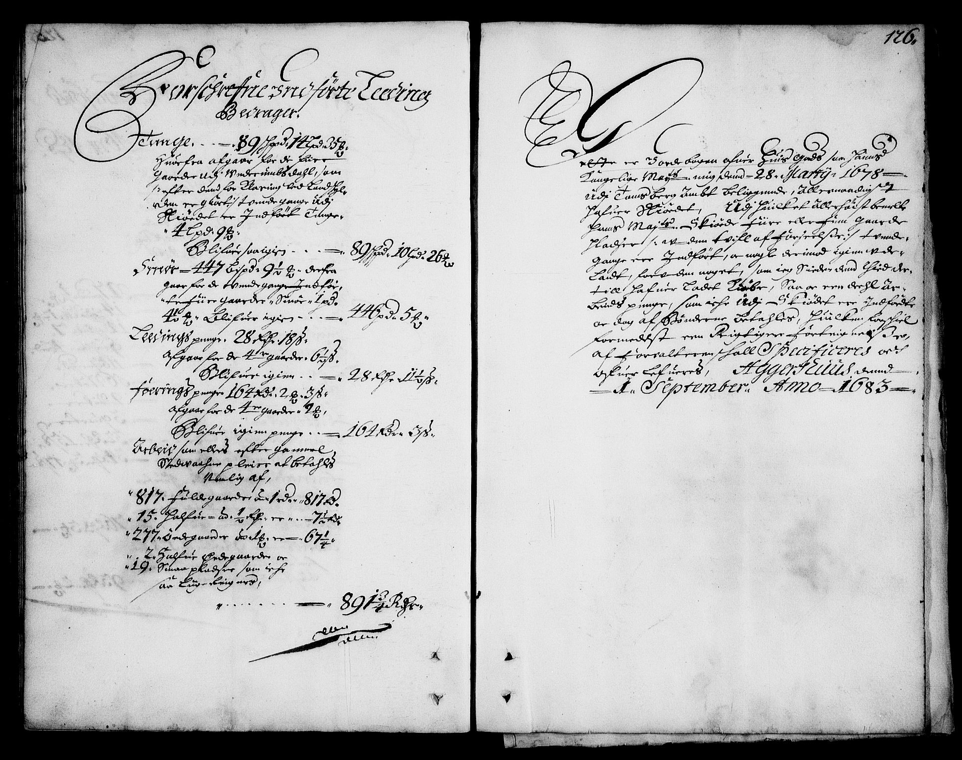 Rentekammeret inntil 1814, Realistisk ordnet avdeling, AV/RA-EA-4070/N/Na/L0003/0006: [XI h]: Tønsbergs amt og Larvik grevskaps jordebøker: / Tønsberg grevskaps jordebok, 1683, s. 125b-126a