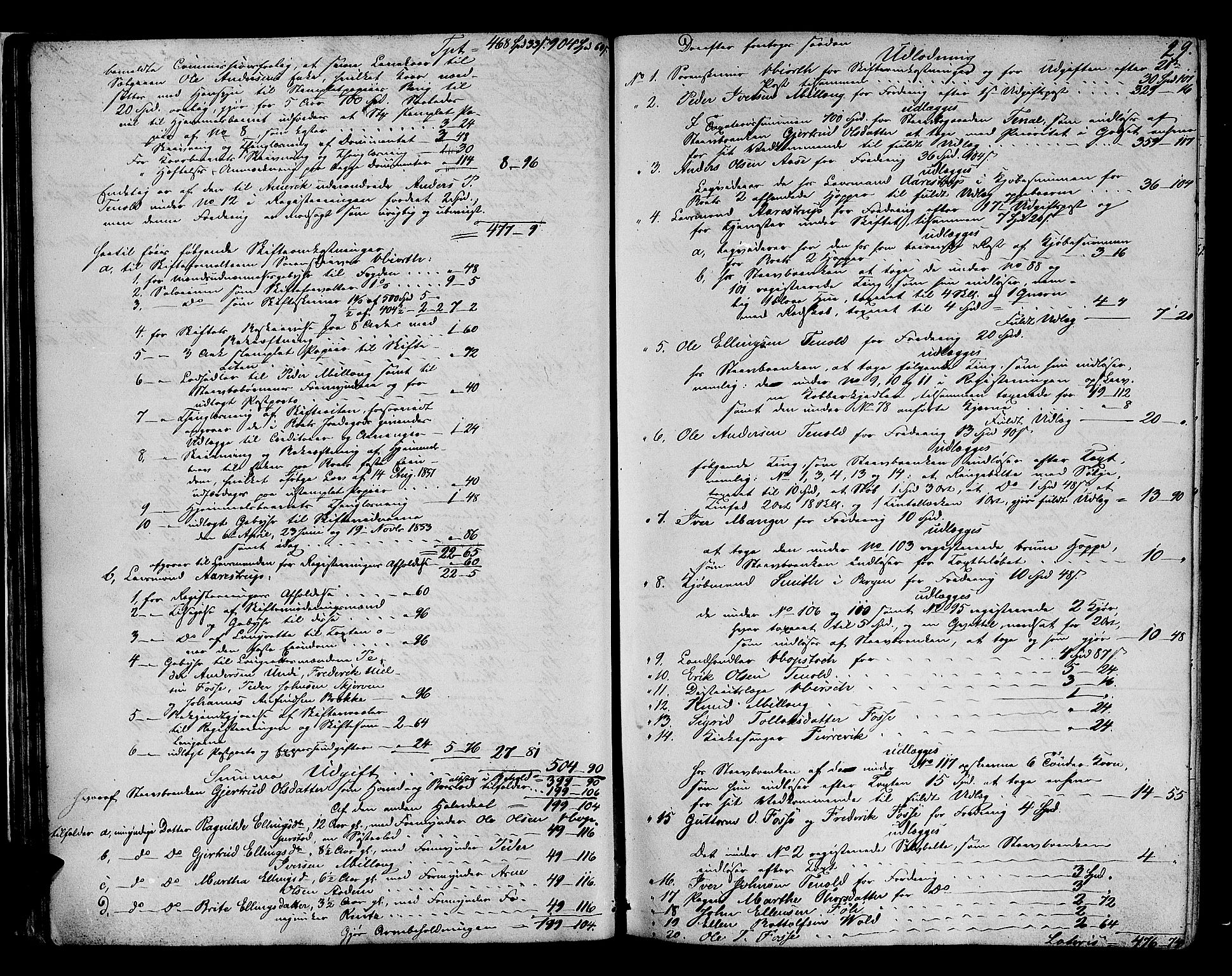 Ytre Sogn tingrett, AV/SAB-A-2601/1/H/Hc/L0001a: Skifteutlodningsprotokoll, 1853-1868, s. 28b-29a