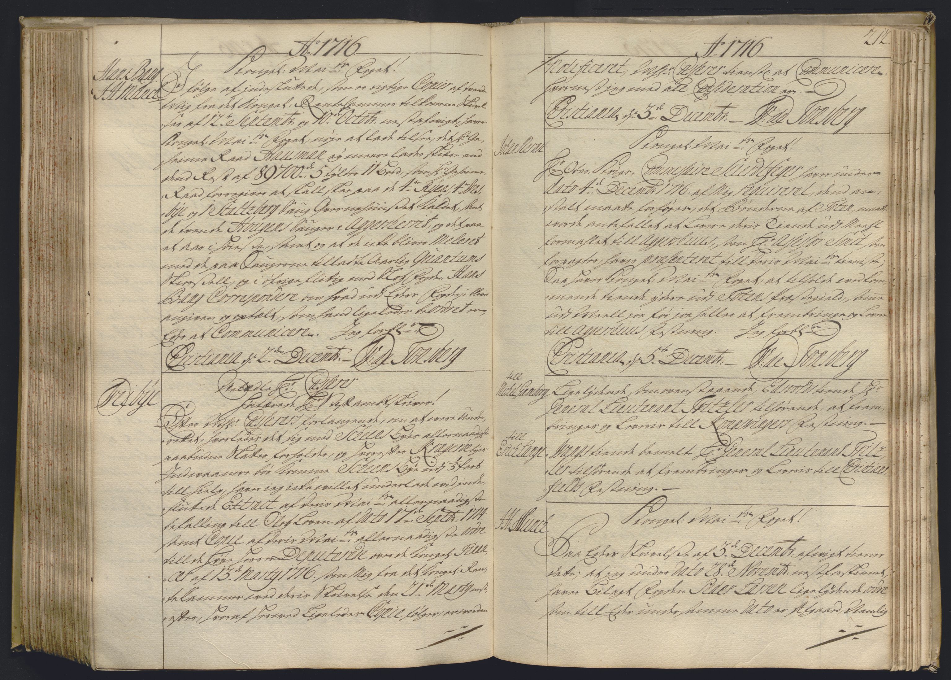 Kristiania stiftamt, AV/SAO-A-10386/B/Ba/L0004: Kopibok, 1715-1717, s. 211b-212a