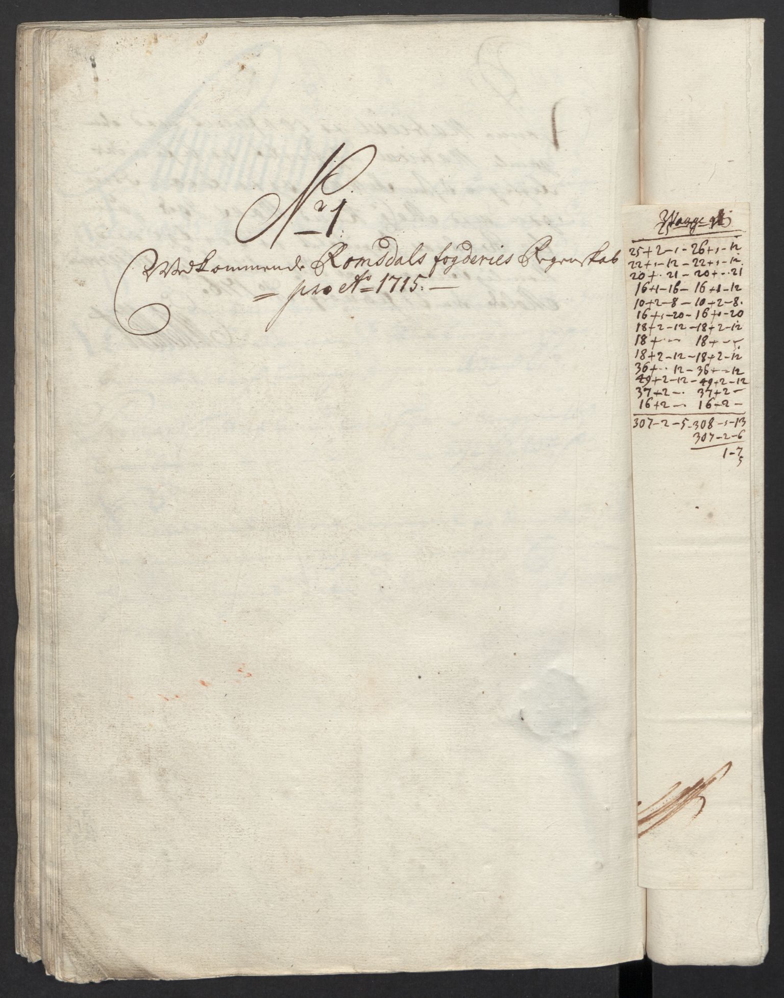 Rentekammeret inntil 1814, Reviderte regnskaper, Fogderegnskap, RA/EA-4092/R55/L3663: Fogderegnskap Romsdal, 1715-1716, s. 87
