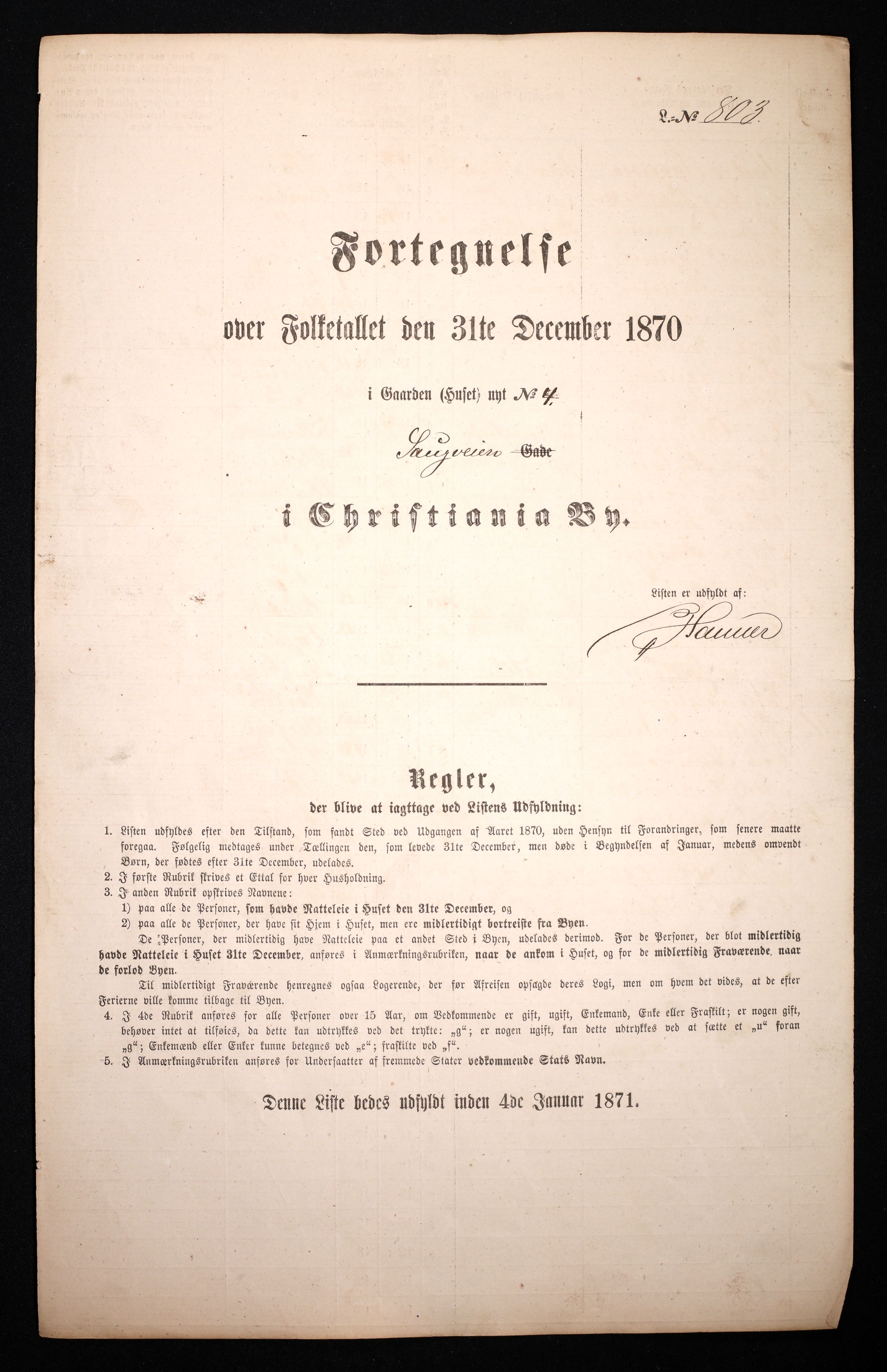 RA, Folketelling 1870 for 0301 Kristiania kjøpstad, 1870, s. 3140