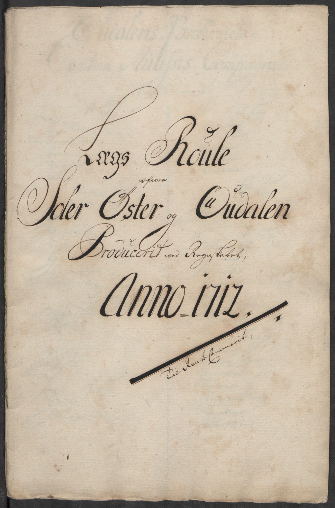 Rentekammeret inntil 1814, Reviderte regnskaper, Fogderegnskap, RA/EA-4092/R13/L0849: Fogderegnskap Solør, Odal og Østerdal, 1712, s. 137
