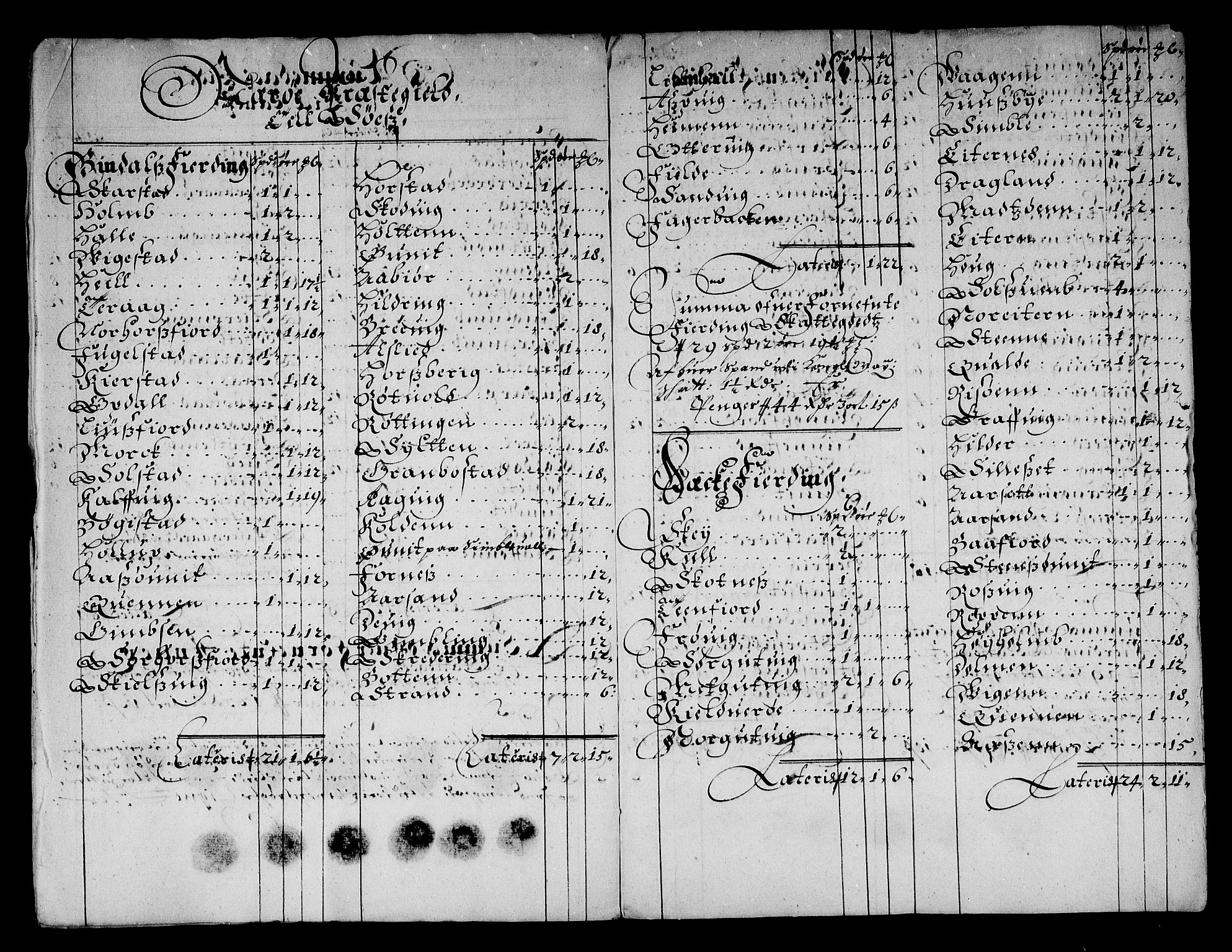 Rentekammeret inntil 1814, Reviderte regnskaper, Stiftamtstueregnskaper, Trondheim stiftamt og Nordland amt, AV/RA-EA-6044/R/Re/L0052: Trondheim stiftamt og Nordland amt, 1678