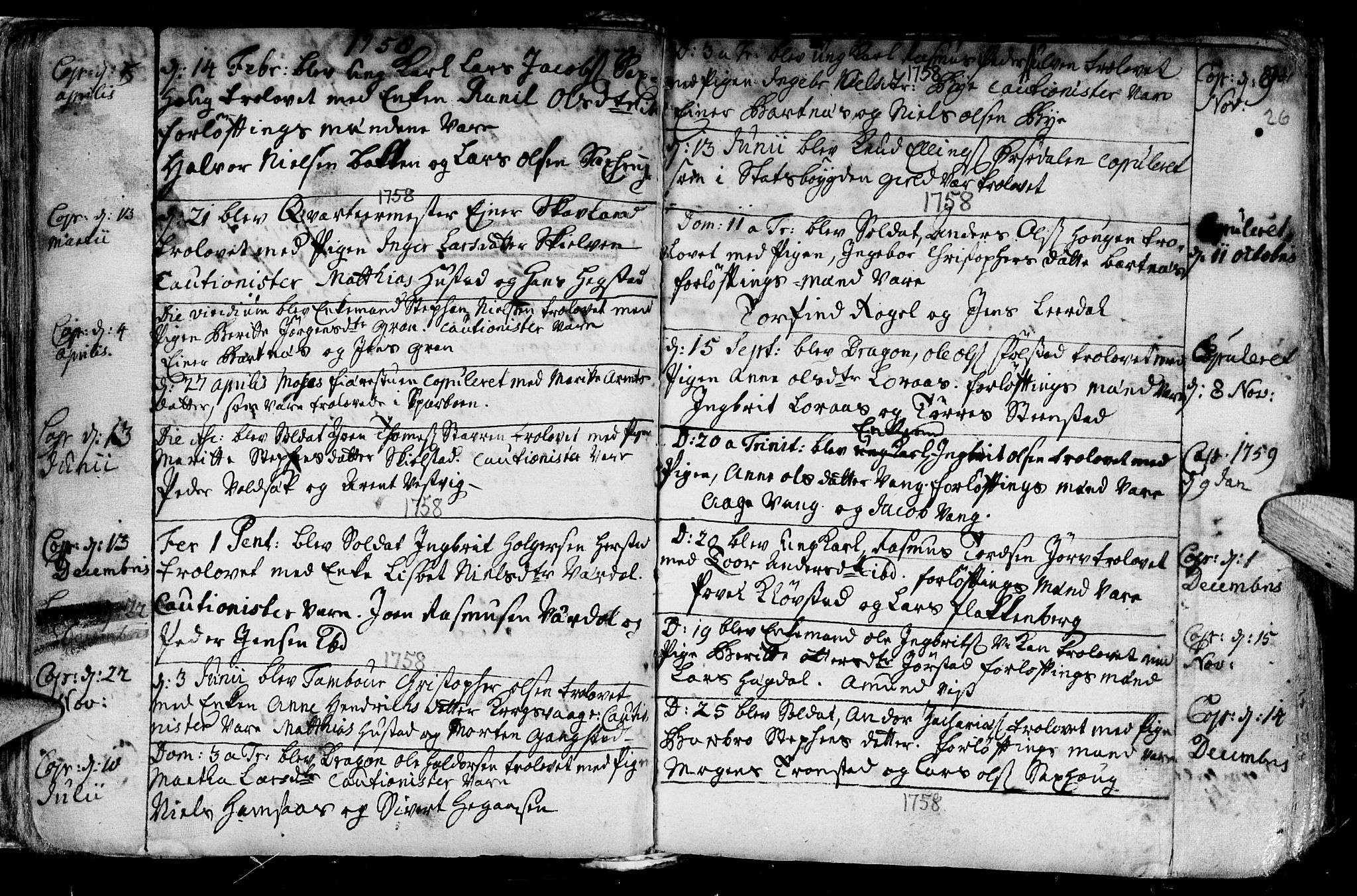 Ministerialprotokoller, klokkerbøker og fødselsregistre - Nord-Trøndelag, AV/SAT-A-1458/730/L0272: Ministerialbok nr. 730A01, 1733-1764, s. 26