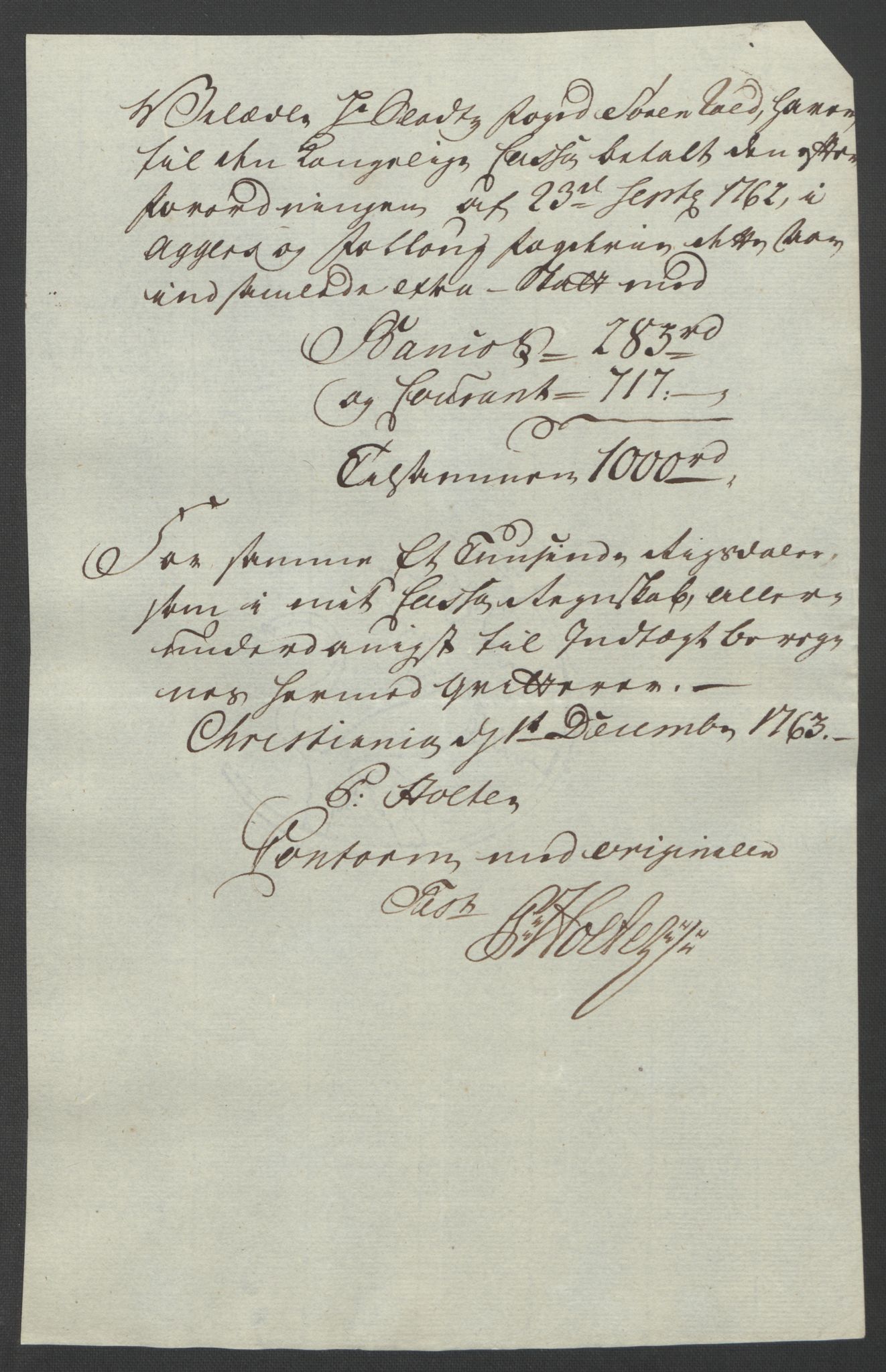 Rentekammeret inntil 1814, Reviderte regnskaper, Fogderegnskap, AV/RA-EA-4092/R10/L0560: Ekstraskatten Aker og Follo, 1763, s. 209