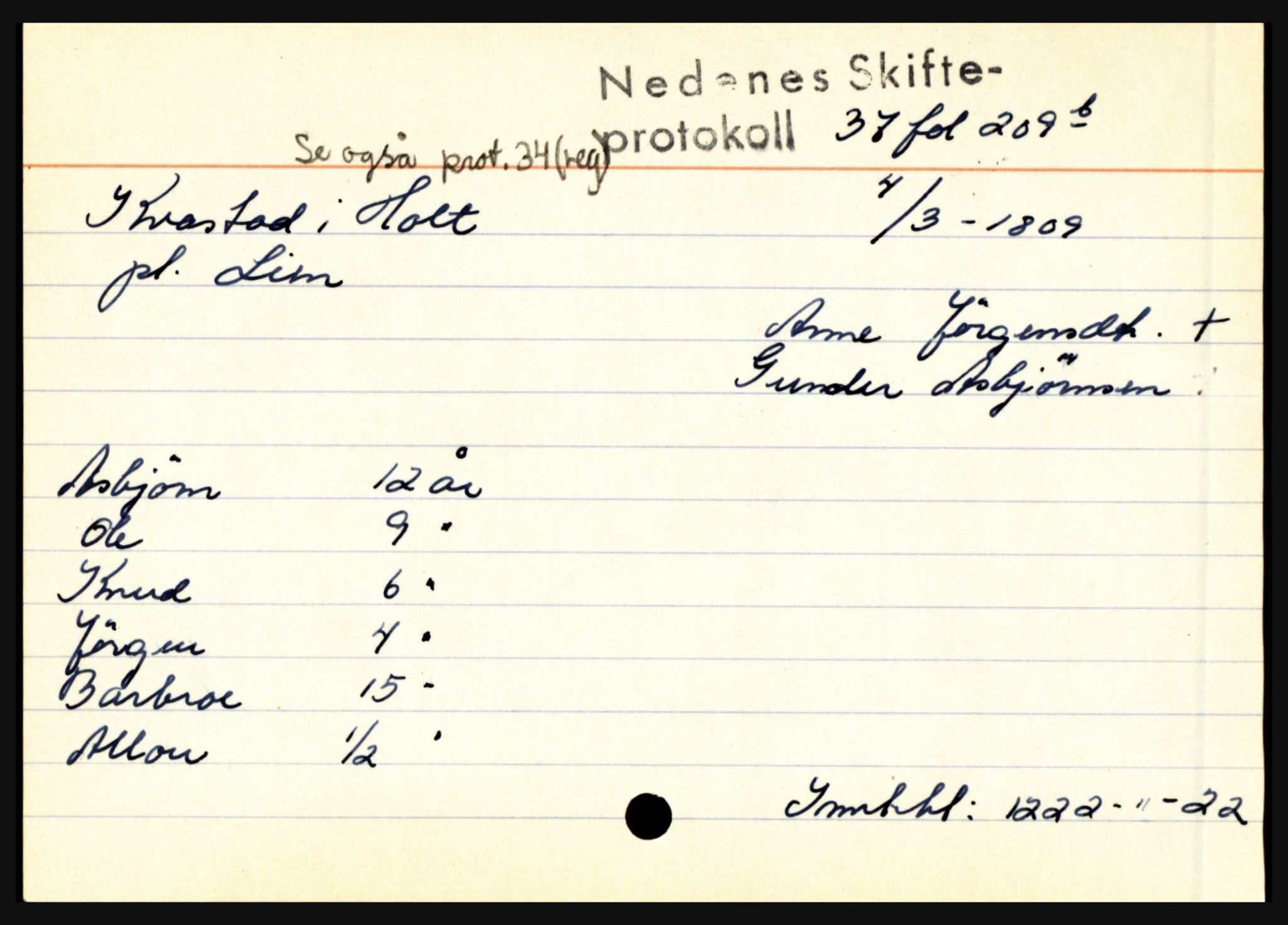 Nedenes sorenskriveri før 1824, AV/SAK-1221-0007/H, s. 16571