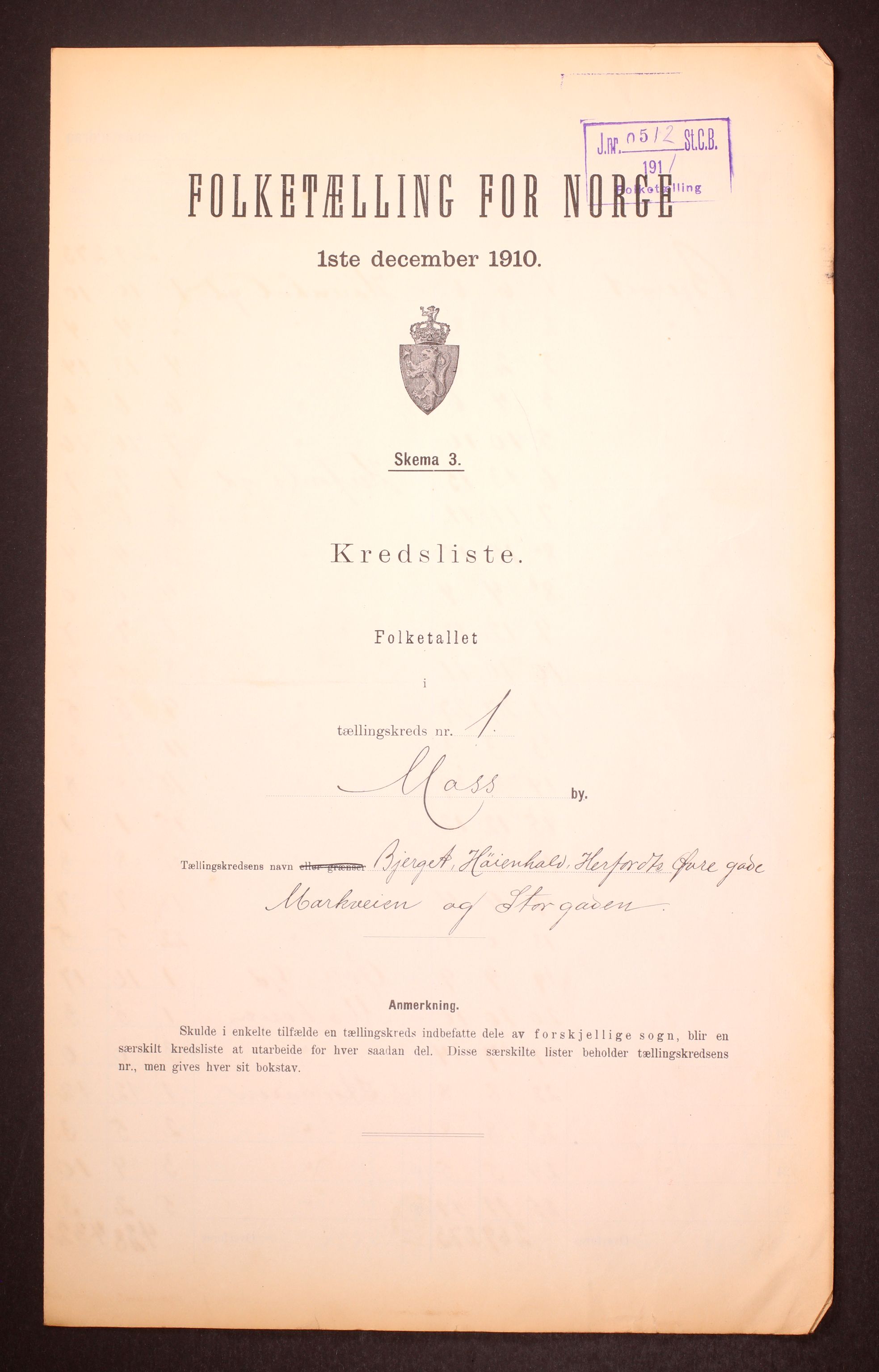 RA, Folketelling 1910 for 0104 Moss kjøpstad, 1910, s. 4