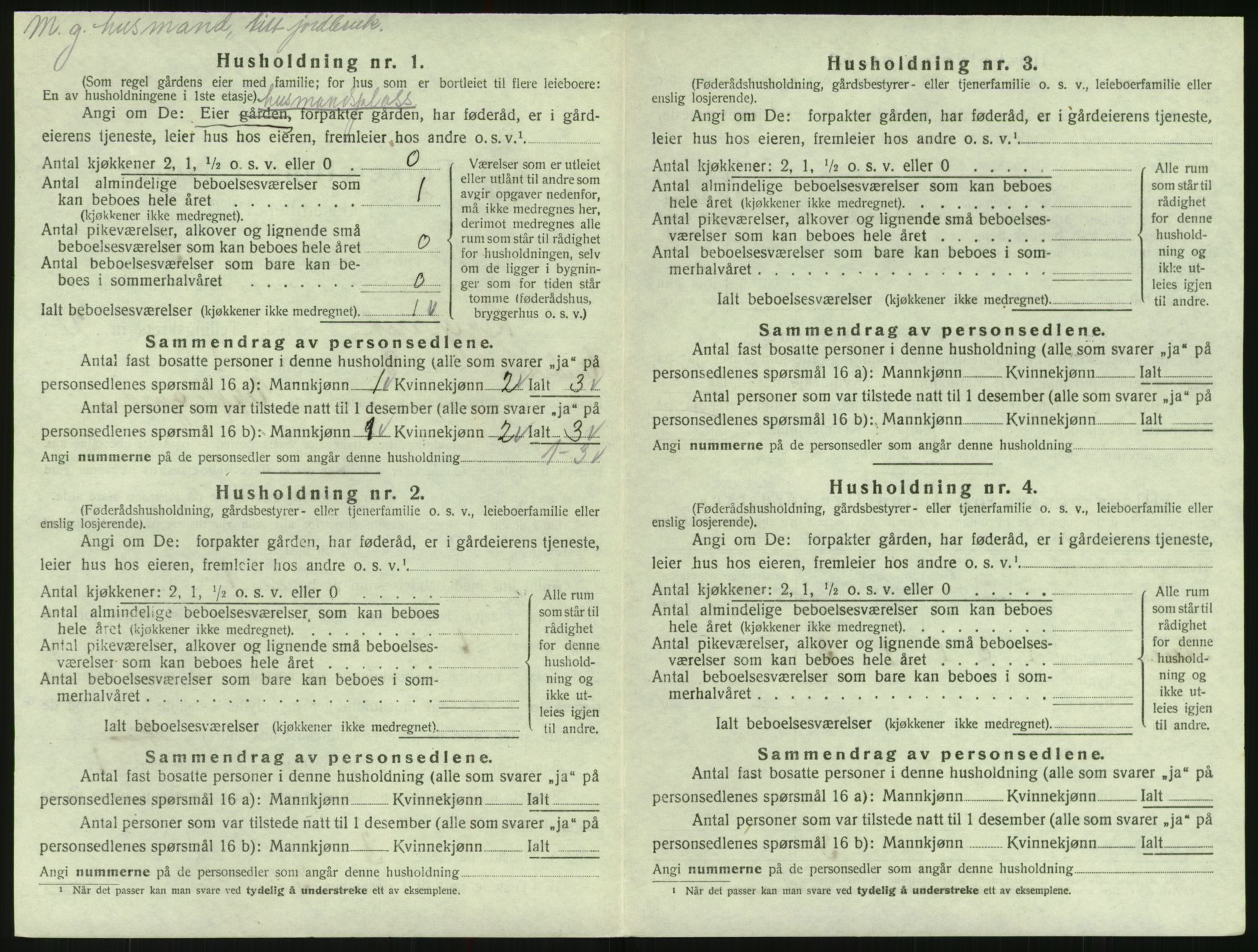 SAK, Folketelling 1920 for 0938 Bygland herred, 1920, s. 116