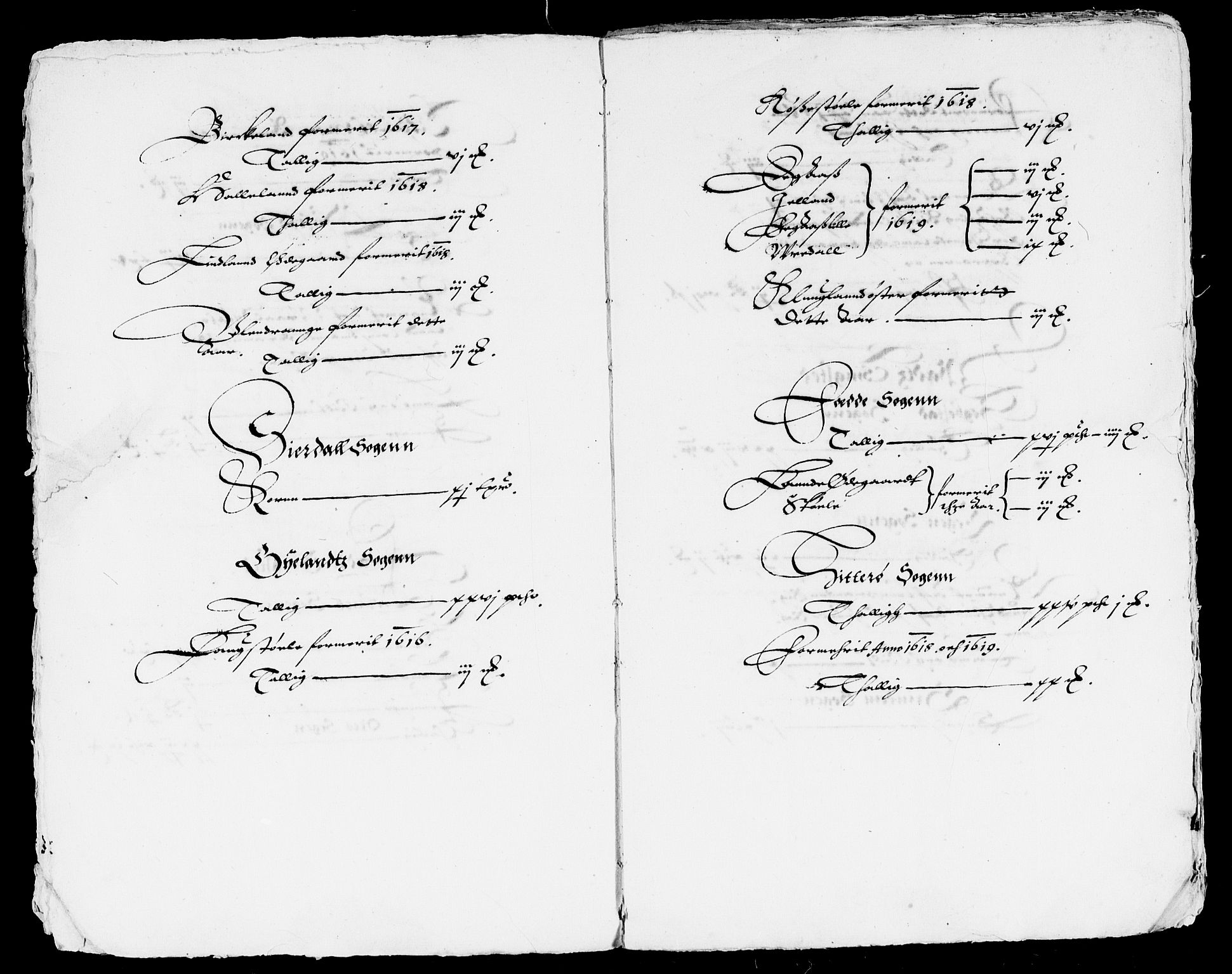 Rentekammeret inntil 1814, Reviderte regnskaper, Lensregnskaper, AV/RA-EA-5023/R/Rb/Rbr/L0008: Lista len, 1623-1627