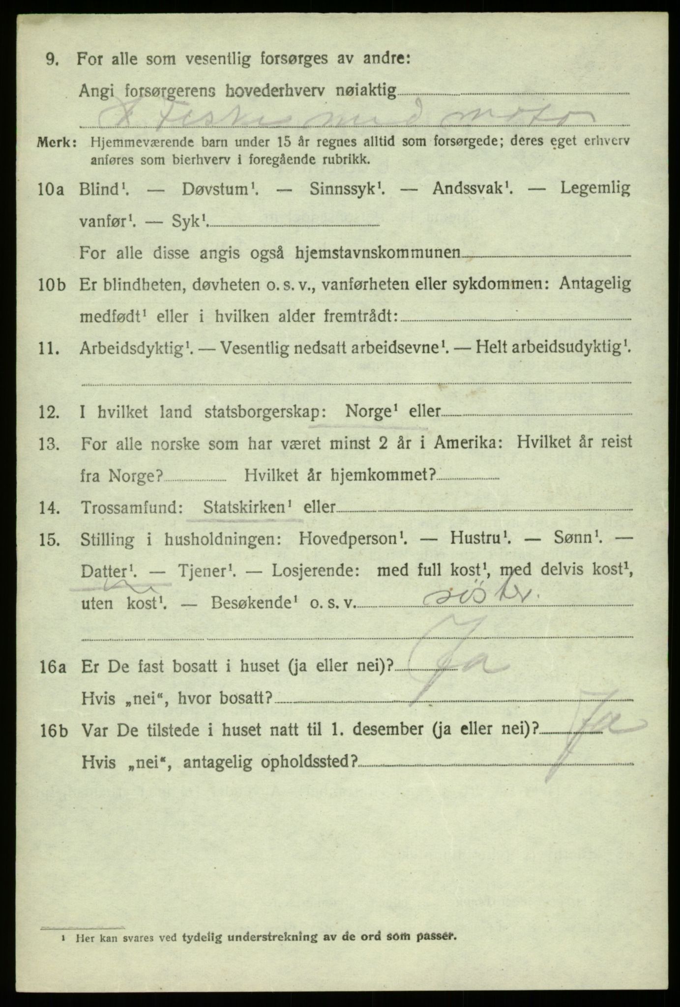 SAB, Folketelling 1920 for 1246 Fjell herred, 1920, s. 6381