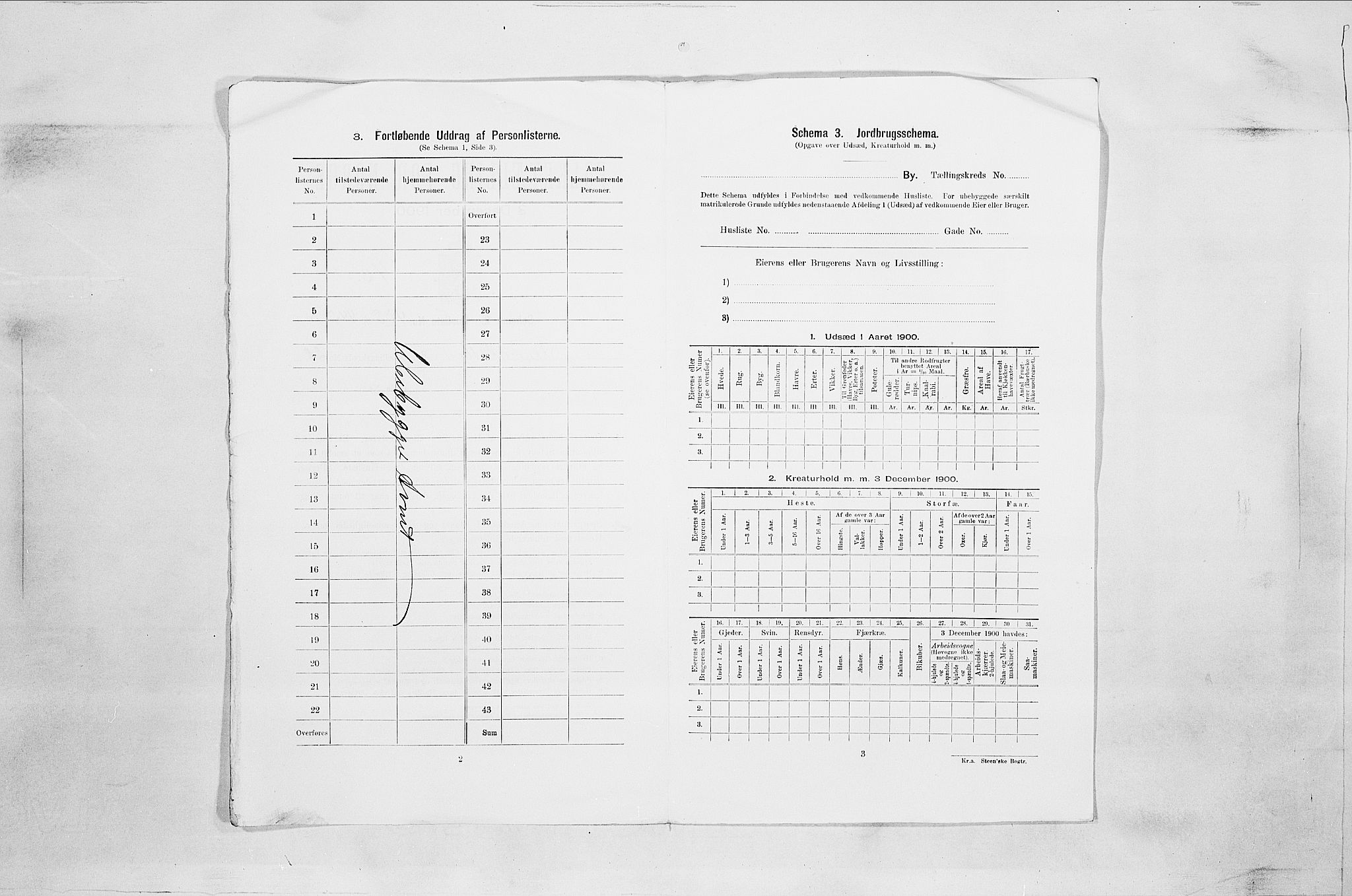 SAO, Folketelling 1900 for 0103 Fredrikstad kjøpstad, 1900