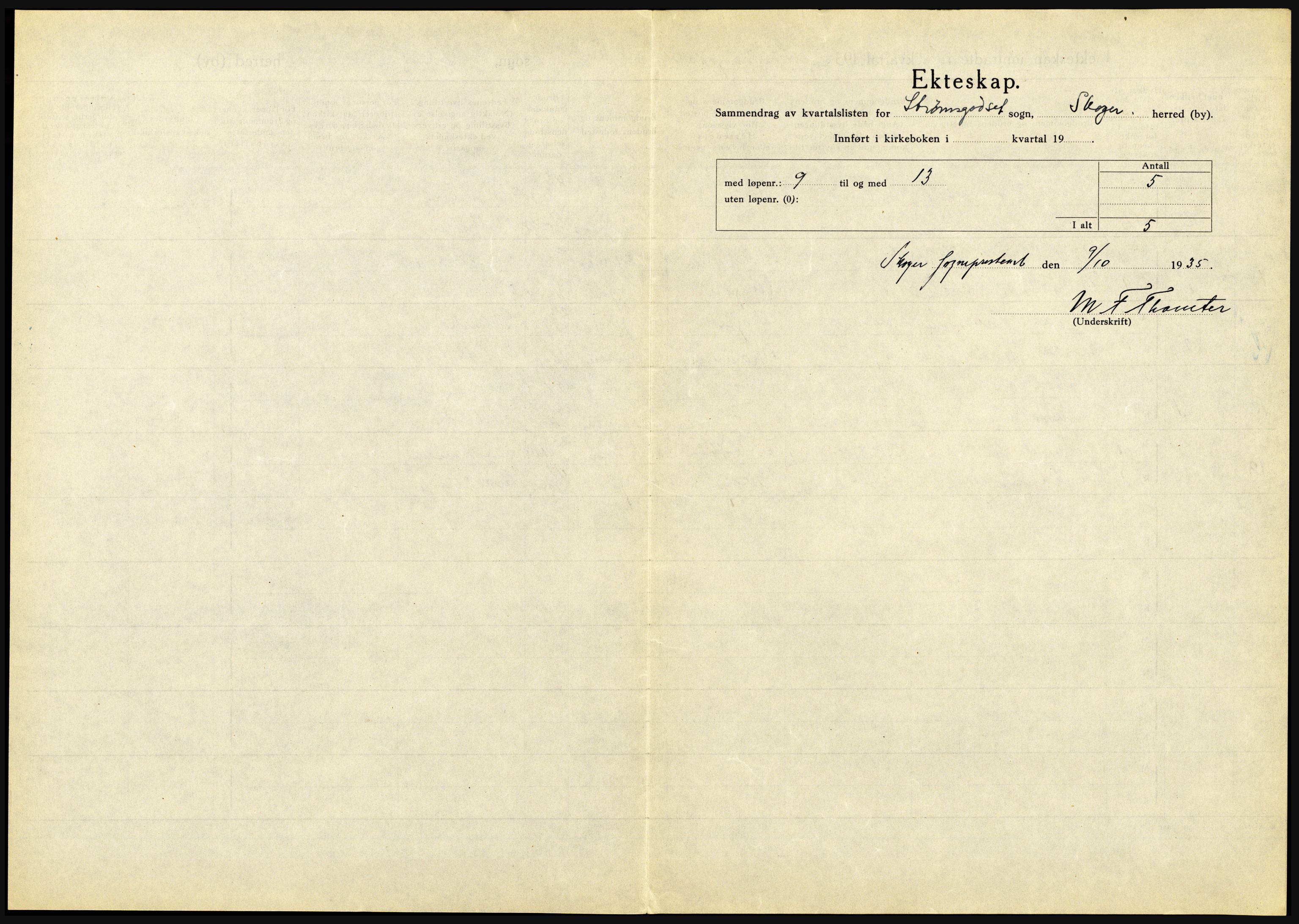 Statistisk sentralbyrå, Sosiodemografiske emner, Befolkning, AV/RA-S-2228/D/Df/Dfd/Dfde/L0016: Vestfold, 1935, s. 15