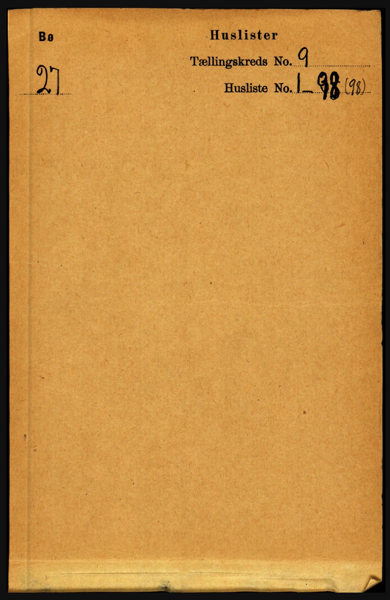 RA, Folketelling 1891 for 1867 Bø herred, 1891, s. 3217