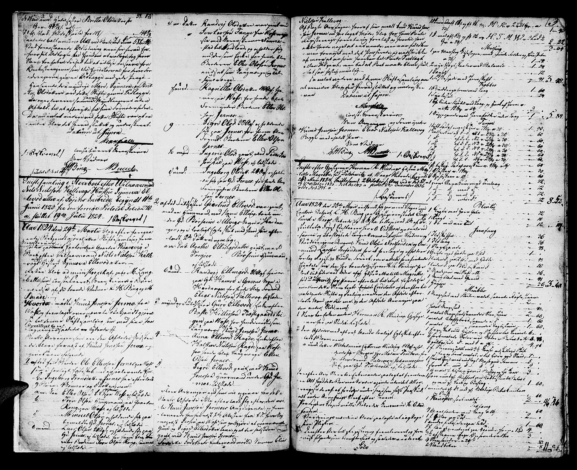 Sunnhordland sorenskrivar, AV/SAB-A-2401/1/H/Ha/Had/L0003: Skifteprotokollar. Føyen, Fjære og Våg. Fol. 365- ut. Register i protokoll., 1824-1828, s. 2b-3a