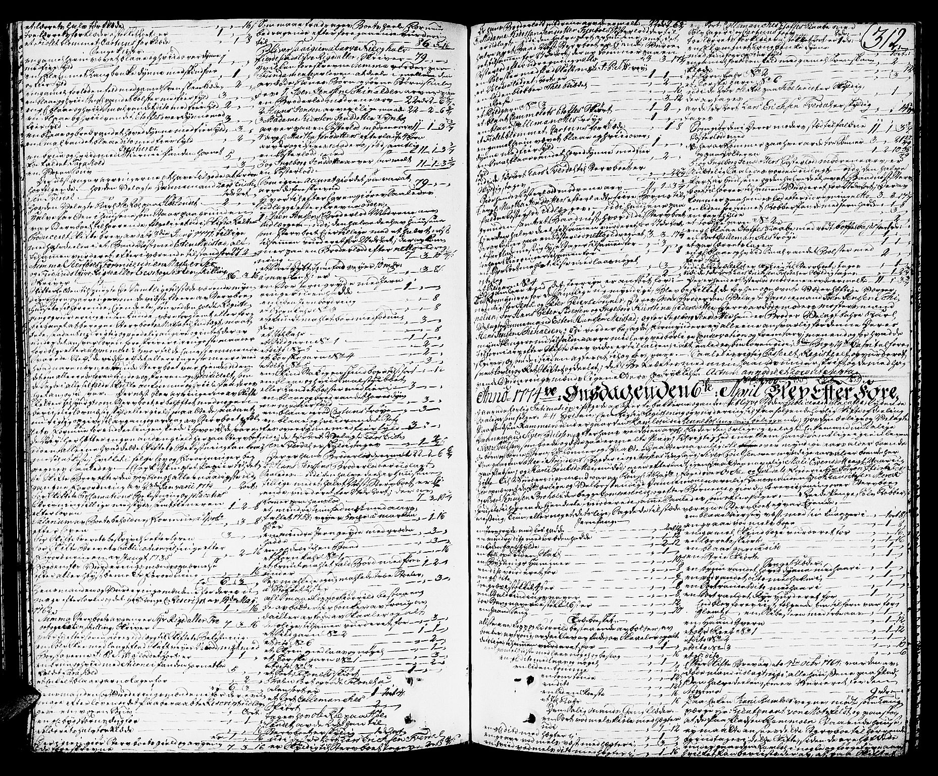 Orkdal sorenskriveri, SAT/A-4169/1/3/3Aa/L0007: Skifteprotokoller, 1767-1782, s. 311b-312a