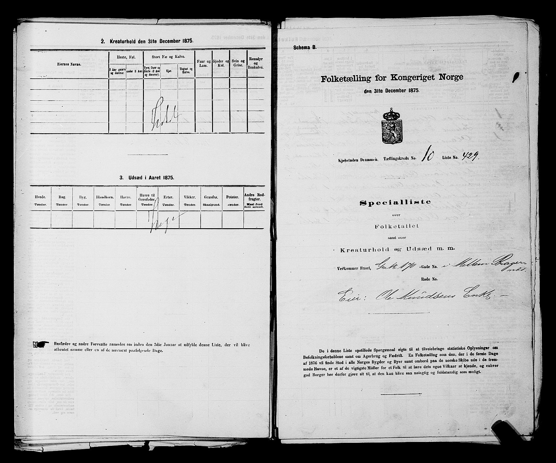 SAKO, Folketelling 1875 for 0602 Drammen kjøpstad, 1875, s. 978