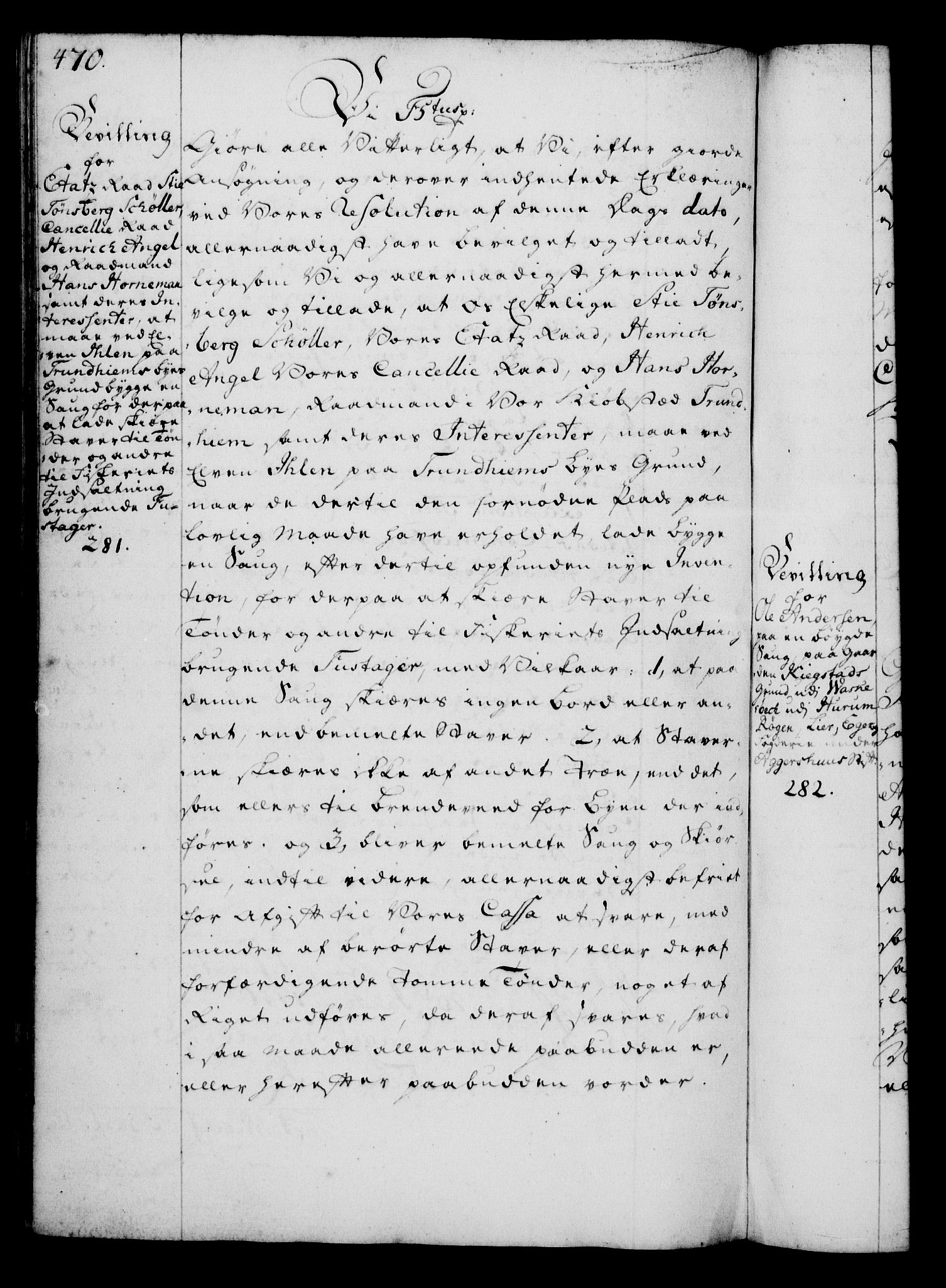 Rentekammeret, Kammerkanselliet, RA/EA-3111/G/Gg/Gga/L0006: Norsk ekspedisjonsprotokoll med register (merket RK 53.6), 1749-1759, s. 470