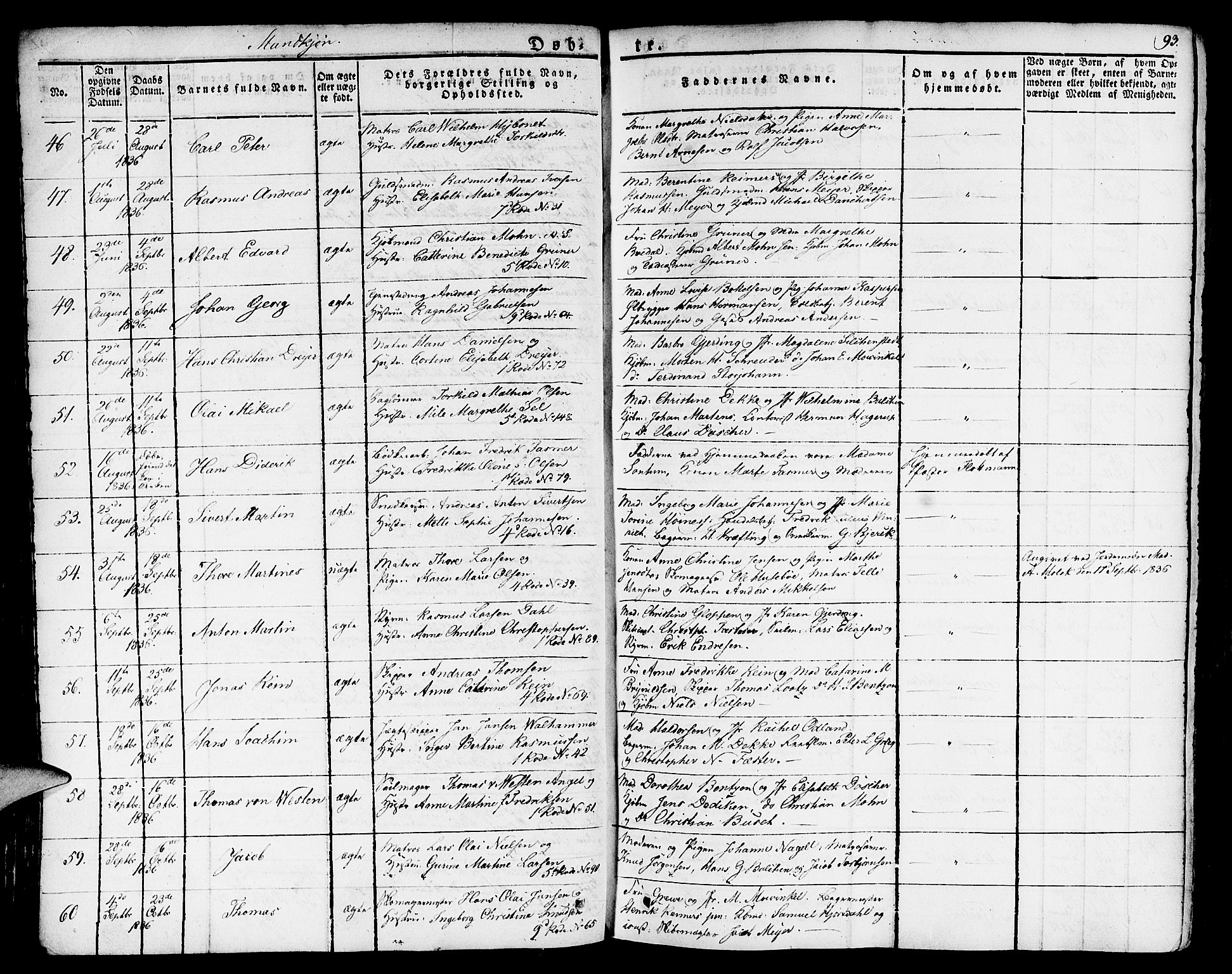 Nykirken Sokneprestembete, AV/SAB-A-77101/H/Haa/L0012: Ministerialbok nr. A 12, 1821-1844, s. 93