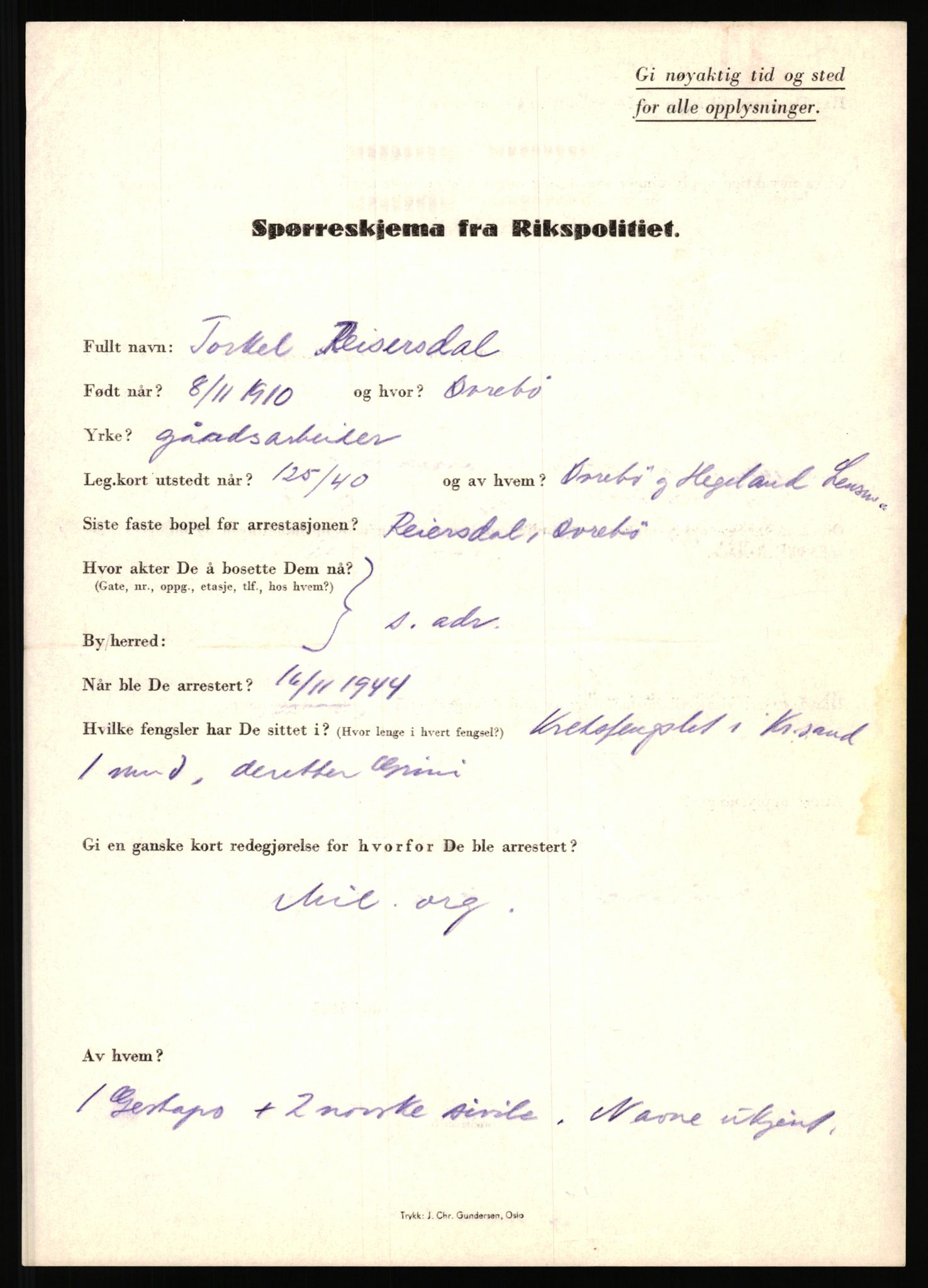 Rikspolitisjefen, AV/RA-S-1560/L/L0014: Pettersen, Aksel - Savosnick, Ernst, 1940-1945, s. 458