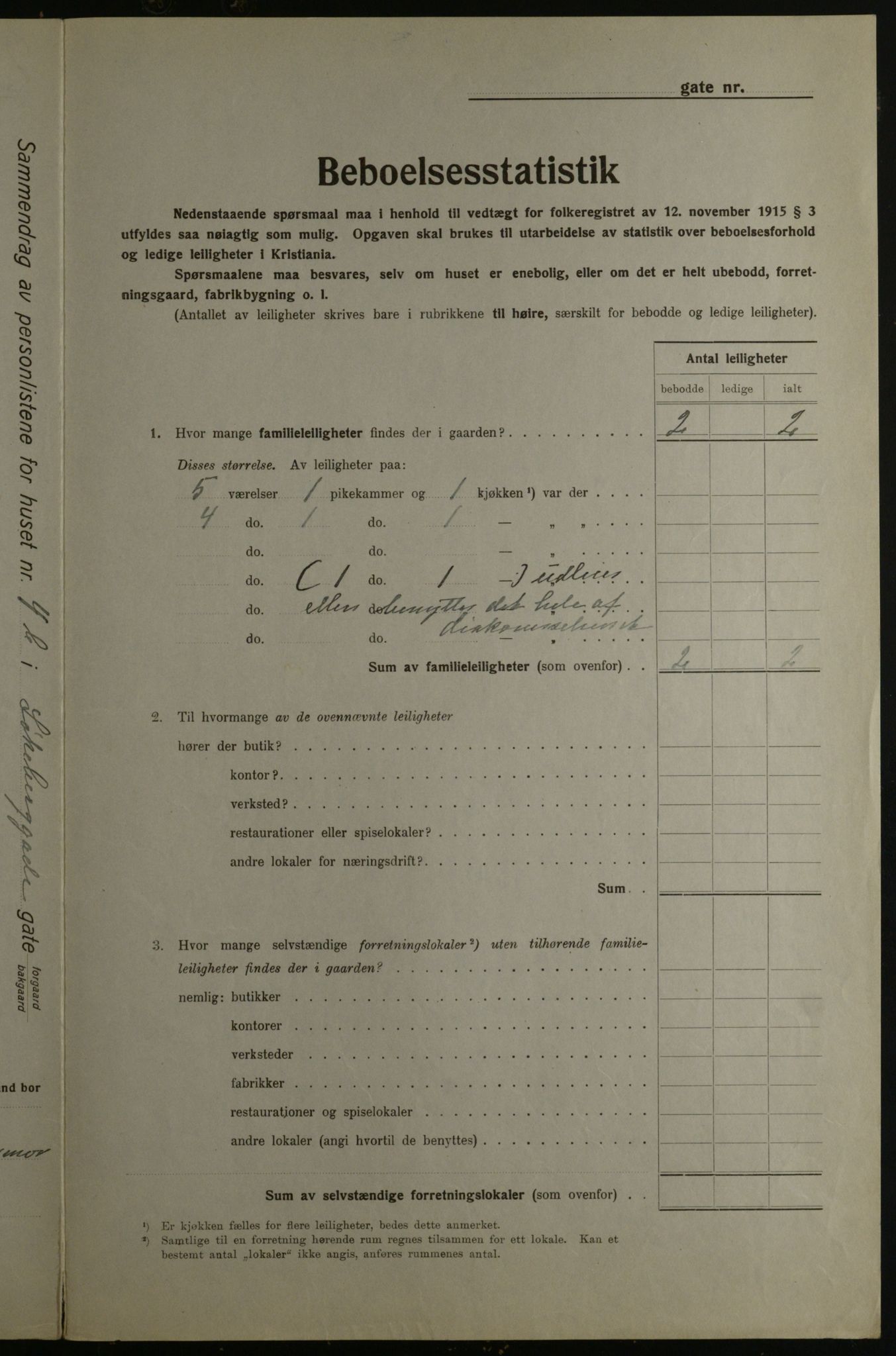 OBA, Kommunal folketelling 1.12.1923 for Kristiania, 1923, s. 65127