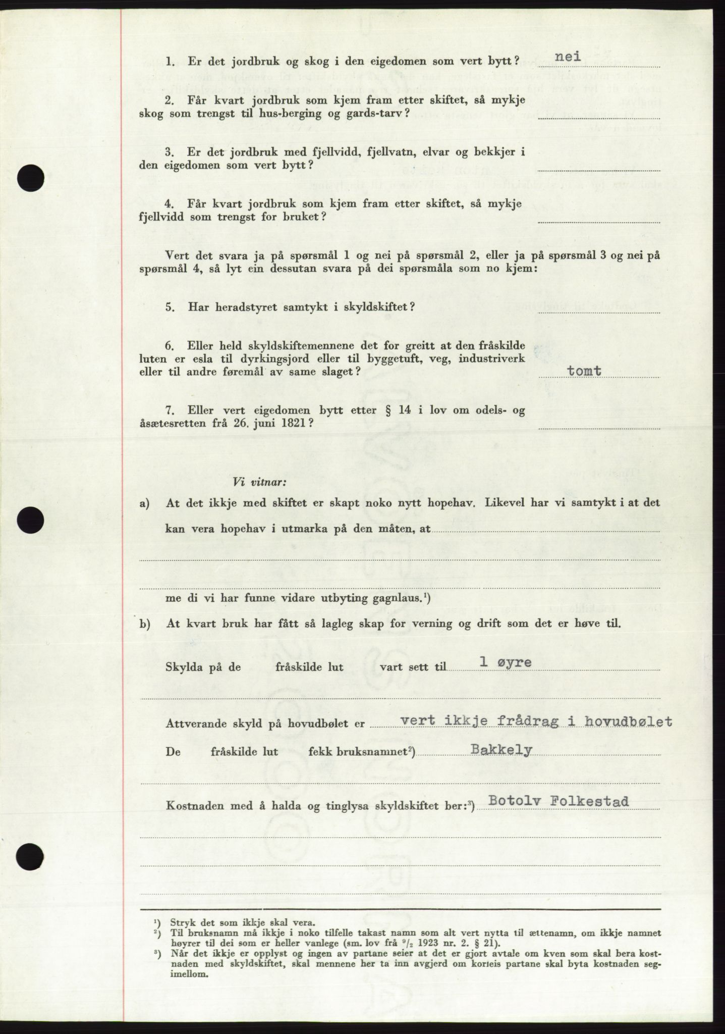 Søre Sunnmøre sorenskriveri, AV/SAT-A-4122/1/2/2C/L0090: Pantebok nr. 16A, 1951-1951, Dagboknr: 1979/1951