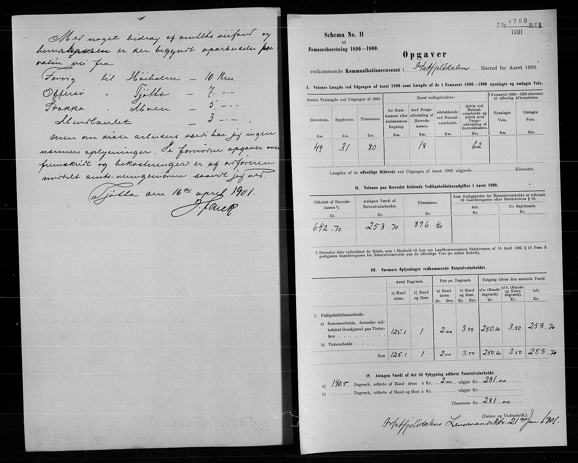 Statistisk sentralbyrå, Næringsøkonomiske emner, Generelt - Amtmennenes femårsberetninger, AV/RA-S-2233/F/Fa/L0094: --, 1900, s. 5