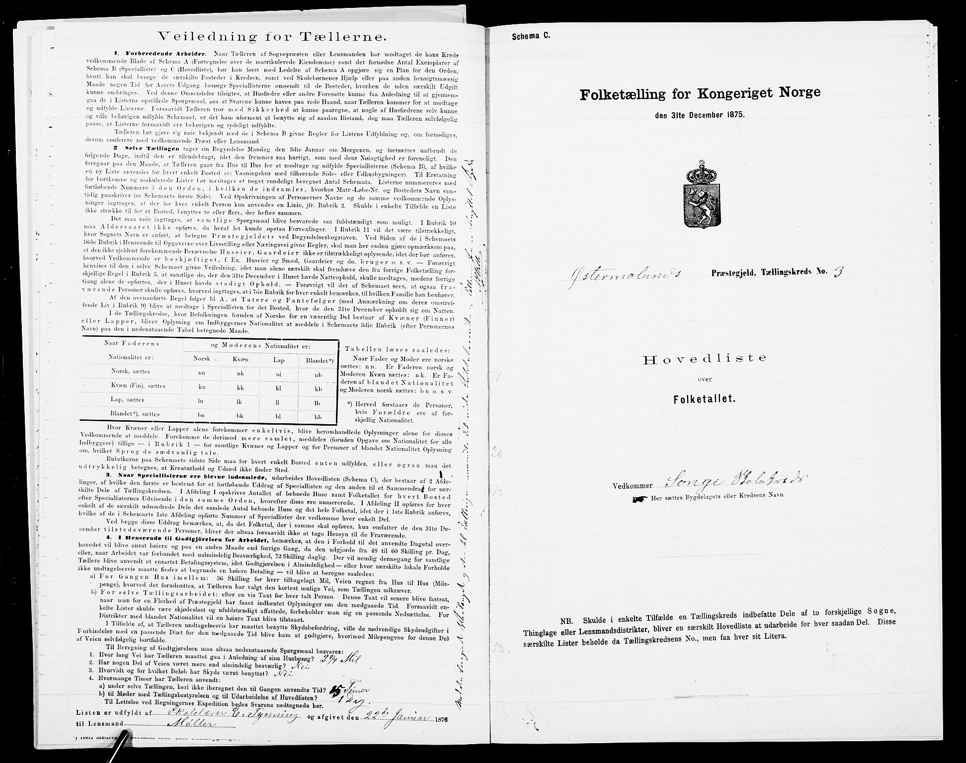 SAK, Folketelling 1875 for 0918P Austre Moland prestegjeld, 1875, s. 48