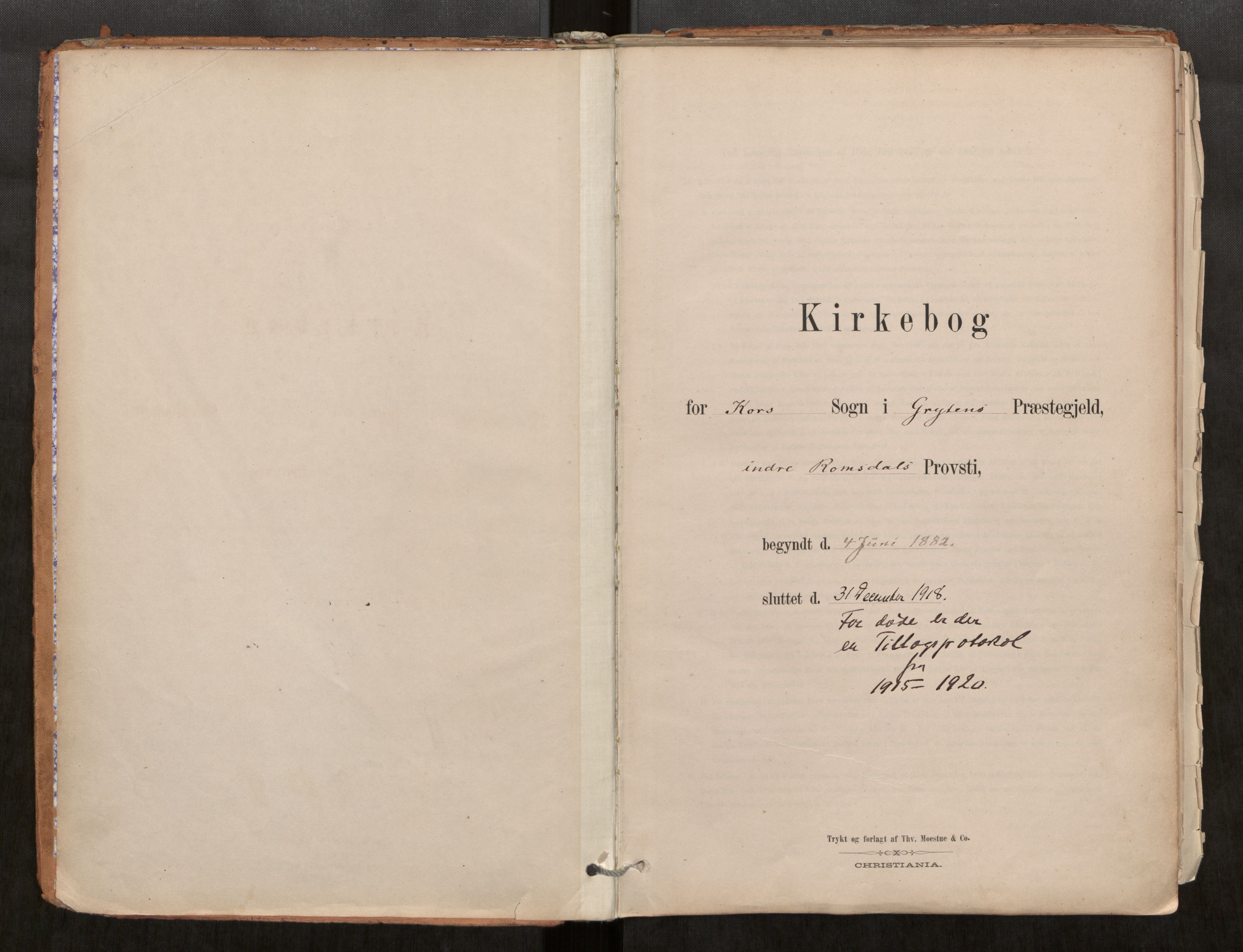 Ministerialprotokoller, klokkerbøker og fødselsregistre - Møre og Romsdal, AV/SAT-A-1454/546/L0599: Ministerialbok nr. 546A03, 1882-1920