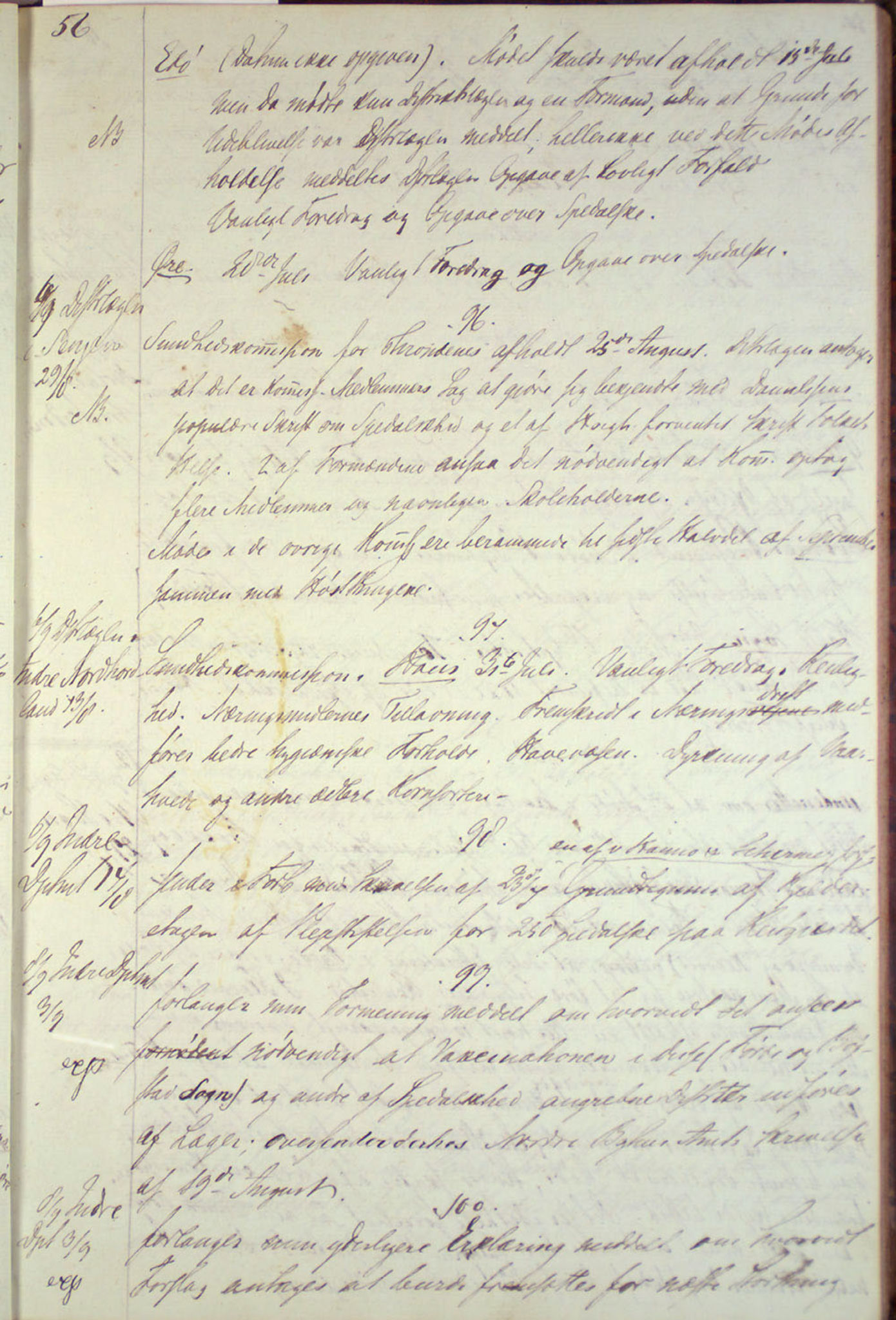 Lepraarkiver - Overlegen for den spedalske sykdom, AV/SAB-A-61001/B.c/L0001: Journal, 1854-1859, s. 49