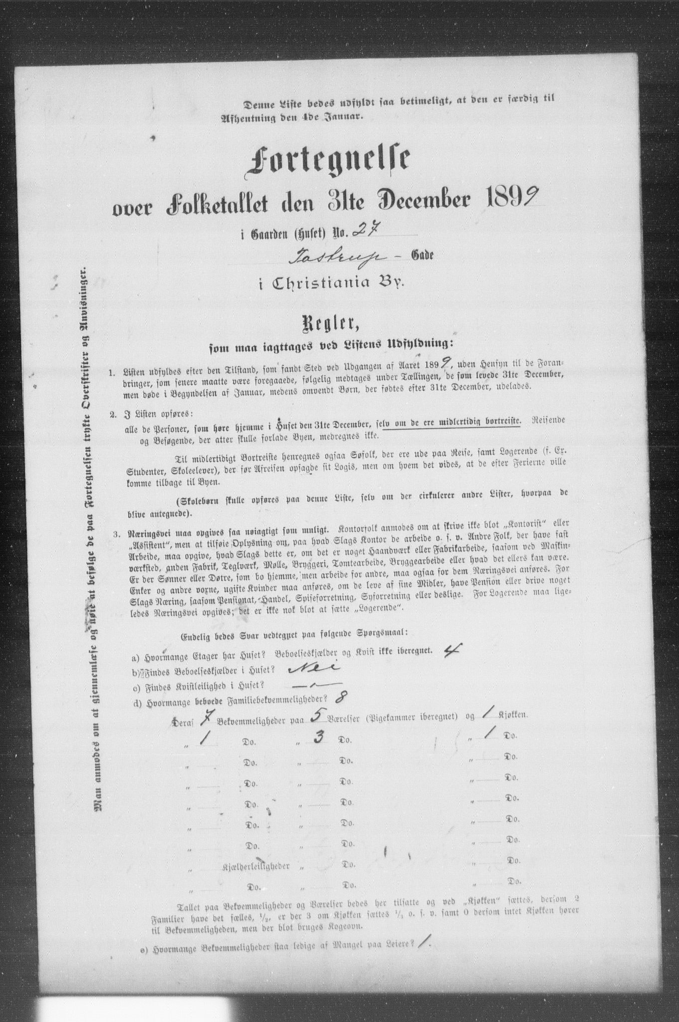 OBA, Kommunal folketelling 31.12.1899 for Kristiania kjøpstad, 1899, s. 14880