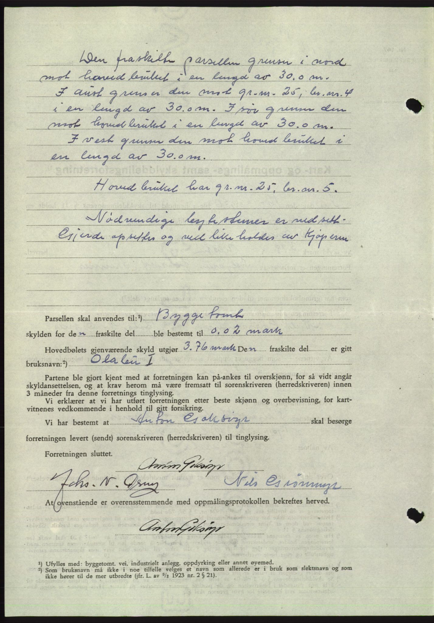 Søre Sunnmøre sorenskriveri, AV/SAT-A-4122/1/2/2C/L0104: Pantebok nr. 30A, 1956-1956, Dagboknr: 2244/1956