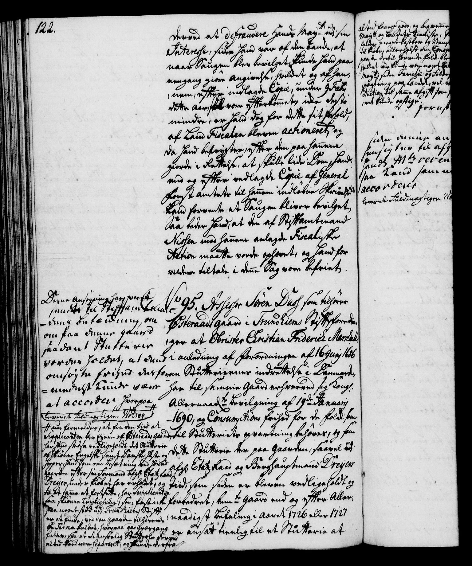 Rentekammeret, Kammerkanselliet, AV/RA-EA-3111/G/Gh/Gha/L0025: Norsk ekstraktmemorialprotokoll (merket RK 53.70), 1743-1744, s. 122