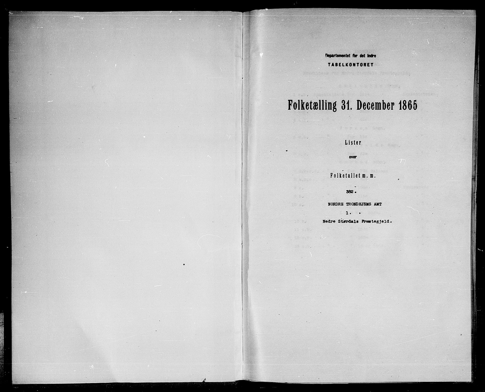 RA, Folketelling 1865 for 1714P Nedre Stjørdal prestegjeld, 1865, s. 3