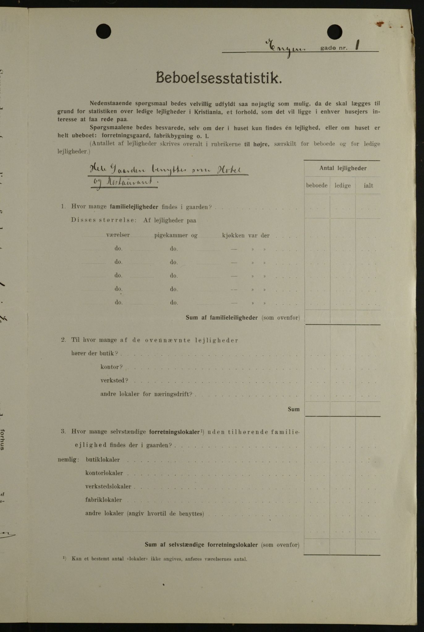 OBA, Kommunal folketelling 1.2.1908 for Kristiania kjøpstad, 1908, s. 19781