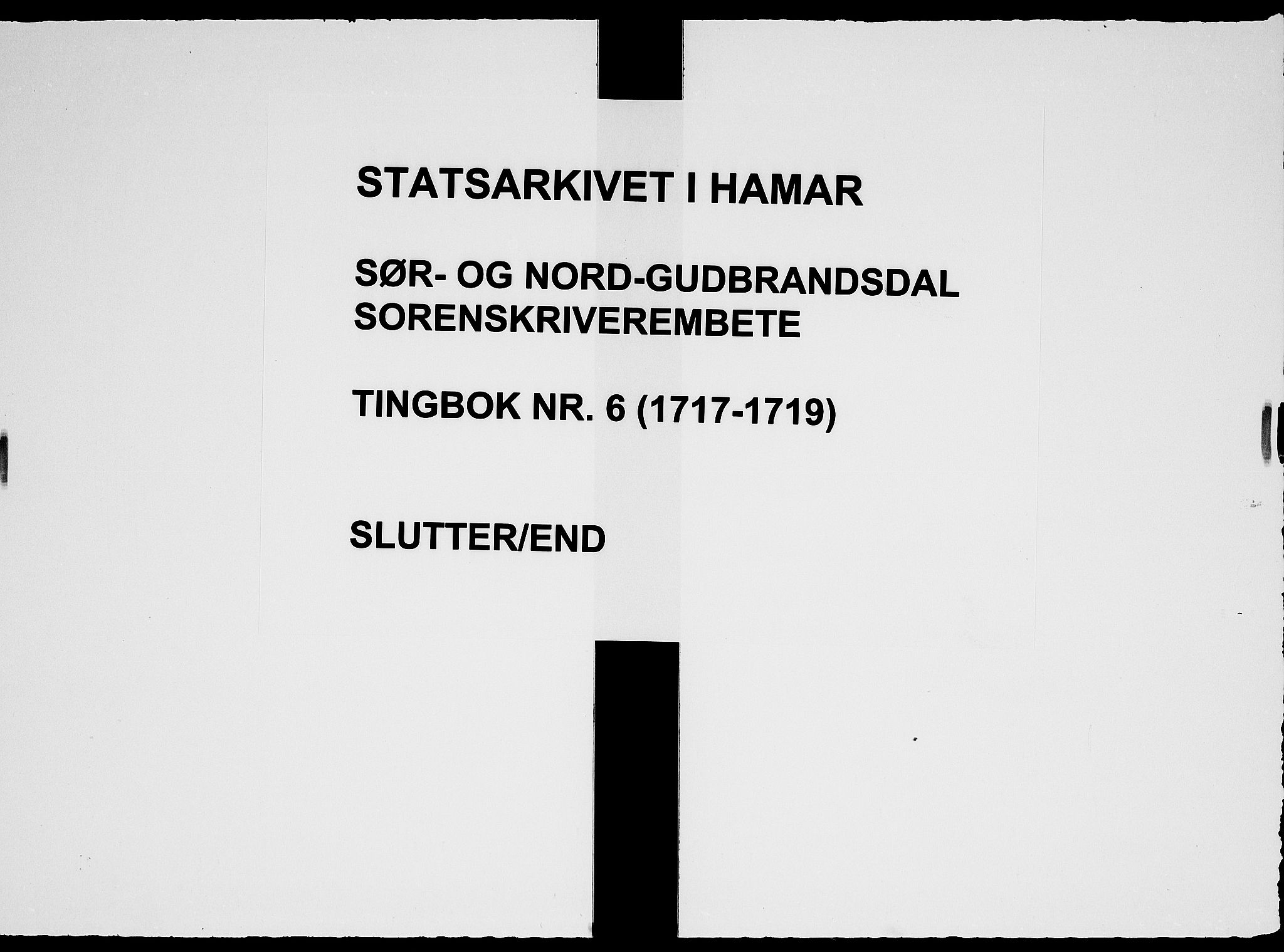 Sorenskriverier i Gudbrandsdalen, SAH/TING-036/G/Gb/Gbc/L0006: Tingbok - Nord- og Sør-Gudbrandsdal, 1717-1719