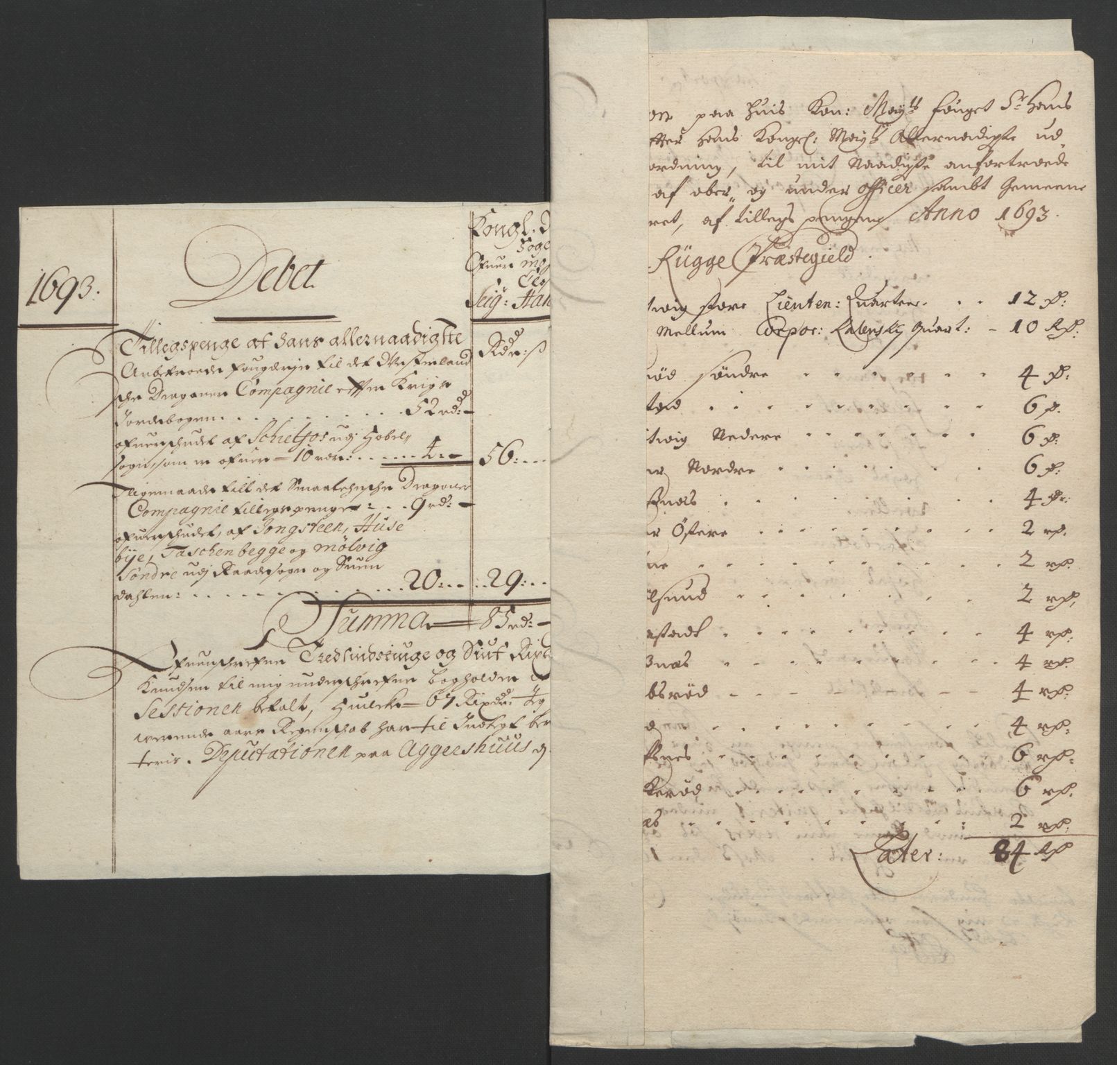 Rentekammeret inntil 1814, Reviderte regnskaper, Fogderegnskap, RA/EA-4092/R02/L0108: Fogderegnskap Moss og Verne kloster, 1692-1693, s. 367