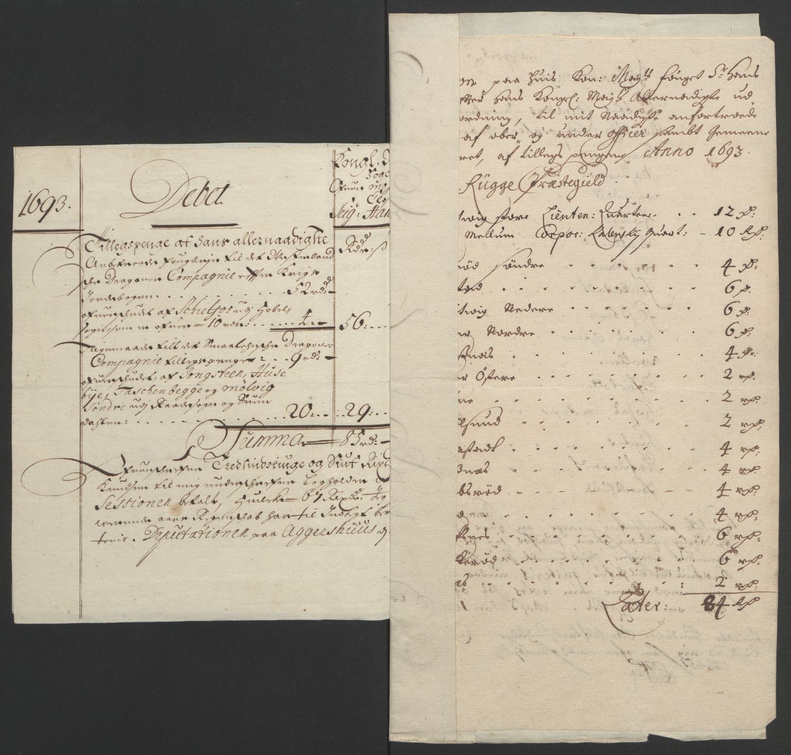 Rentekammeret inntil 1814, Reviderte regnskaper, Fogderegnskap, AV/RA-EA-4092/R02/L0108: Fogderegnskap Moss og Verne kloster, 1692-1693, s. 367