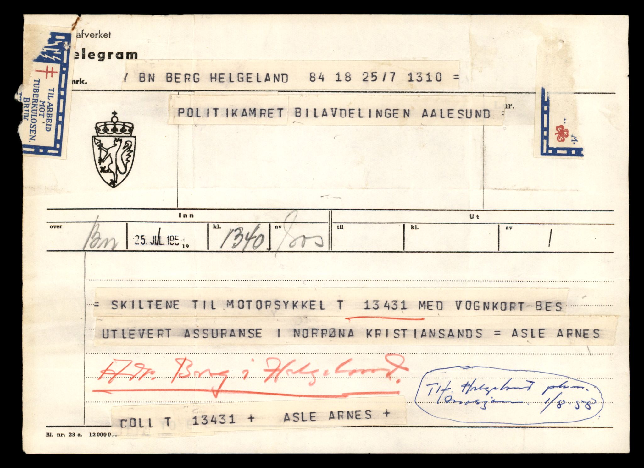 Møre og Romsdal vegkontor - Ålesund trafikkstasjon, AV/SAT-A-4099/F/Fe/L0039: Registreringskort for kjøretøy T 13361 - T 13530, 1927-1998, s. 1195