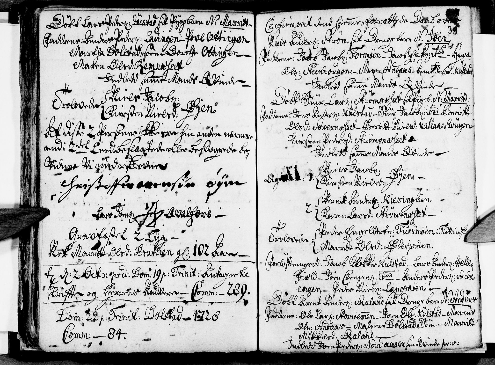 Ministerialprotokoller, klokkerbøker og fødselsregistre - Nordland, AV/SAT-A-1459/820/L0283: Ministerialbok nr. 820A04, 1726-1729, s. 38