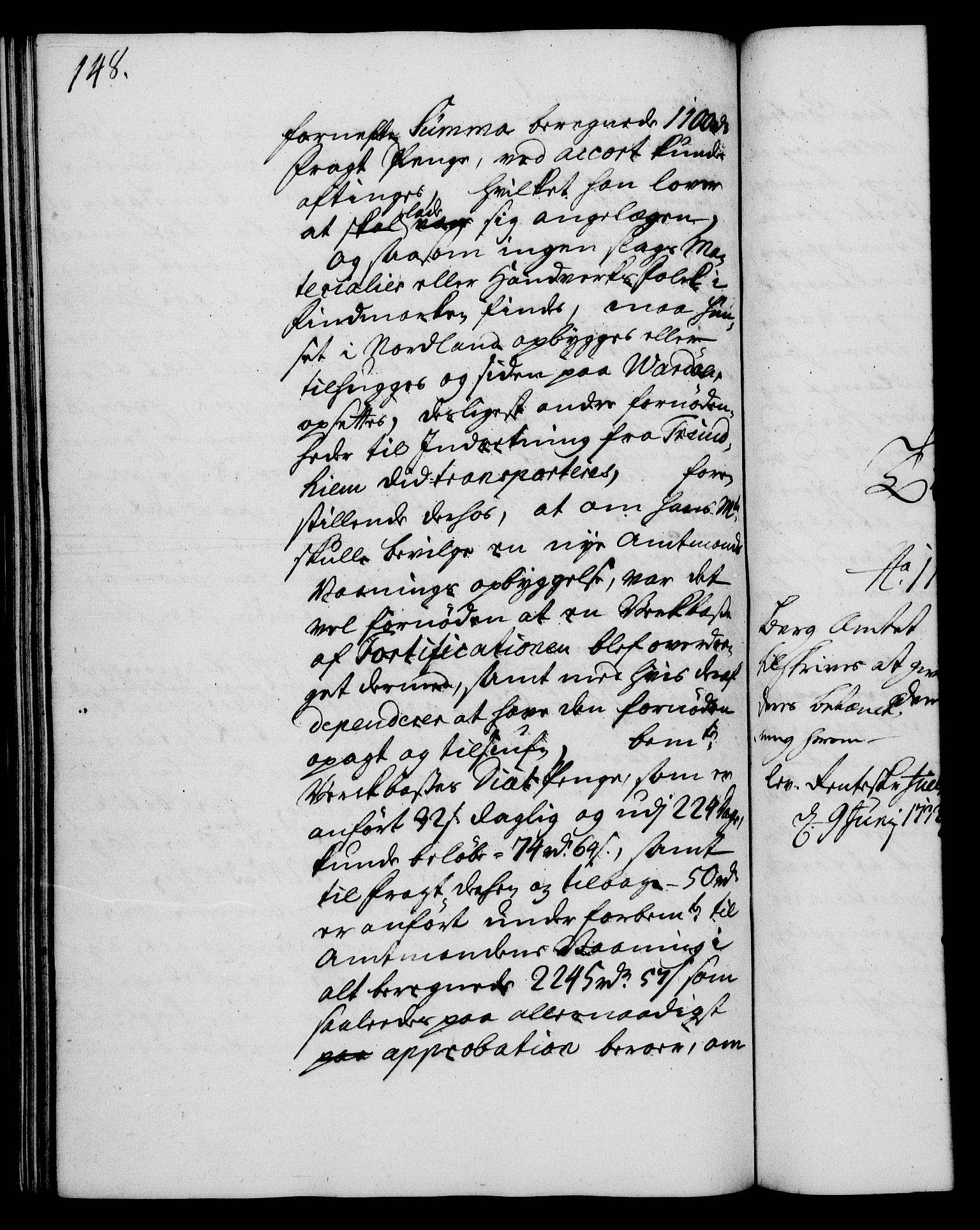 Rentekammeret, Kammerkanselliet, RA/EA-3111/G/Gh/Gha/L0015: Norsk ekstraktmemorialprotokoll (merket RK 53.60), 1733, s. 148