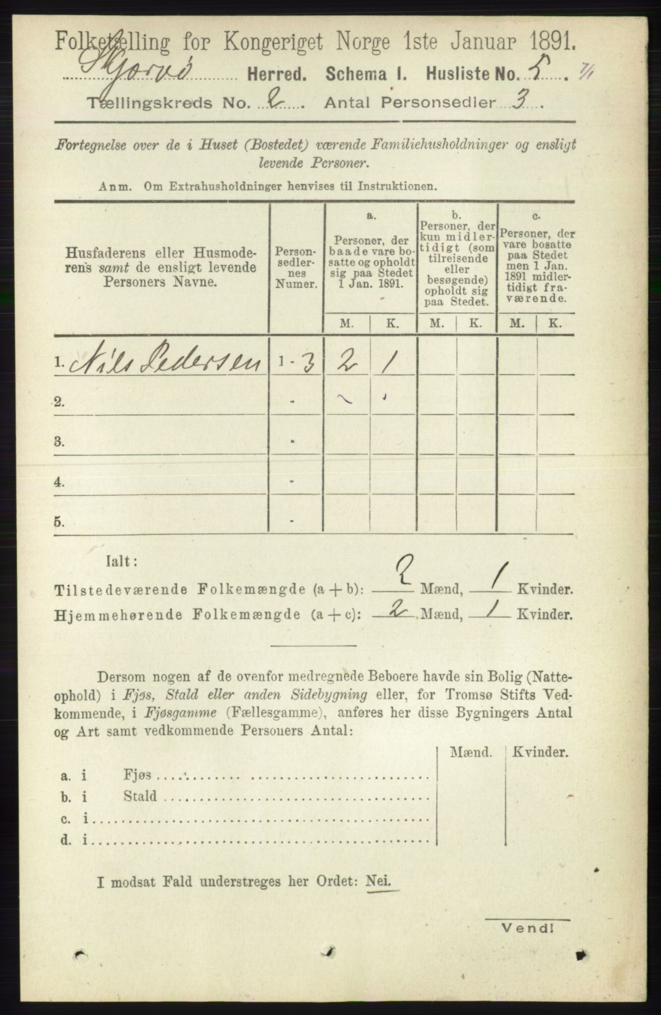 RA, Folketelling 1891 for 1941 Skjervøy herred, 1891, s. 922