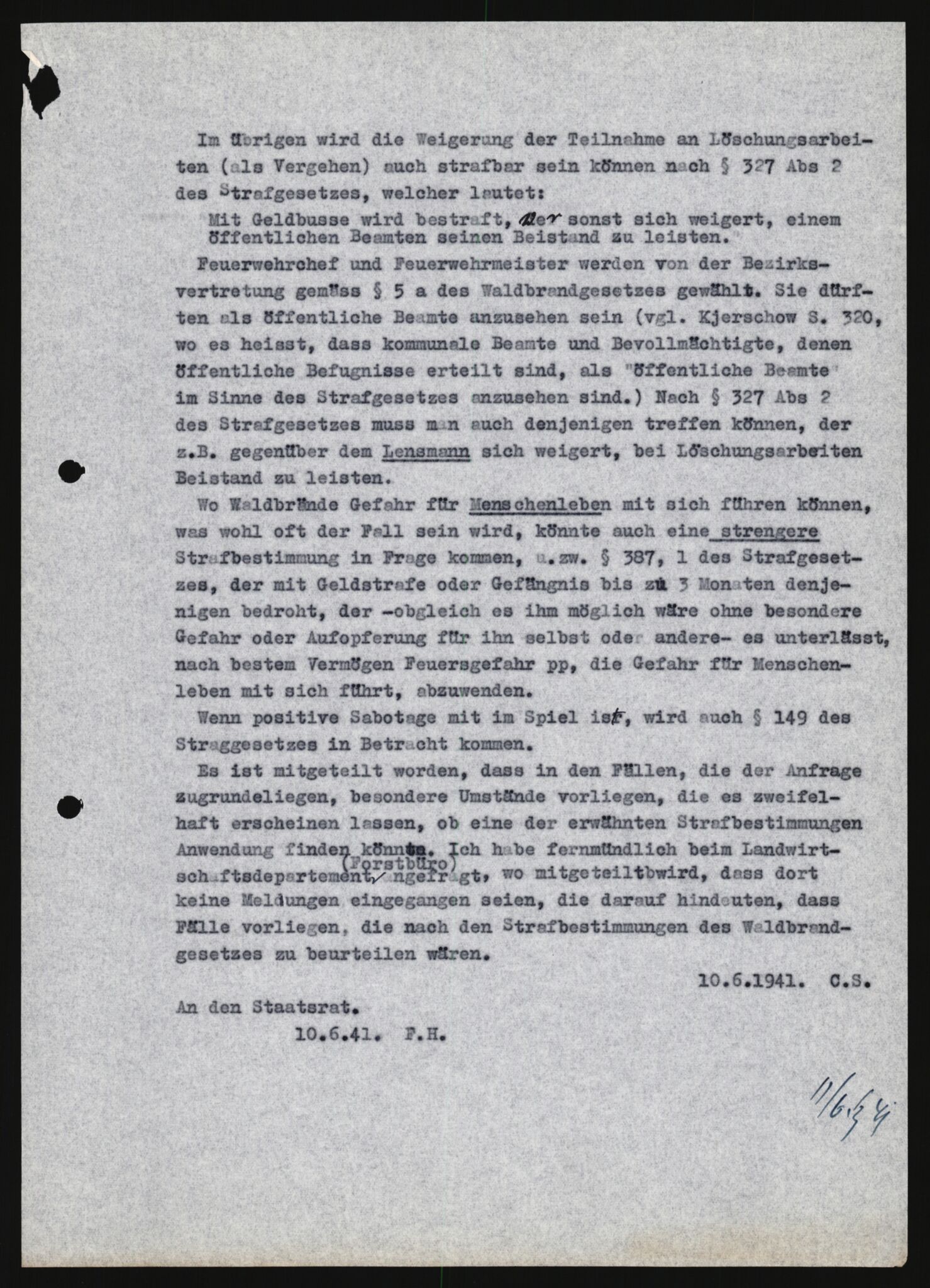 Forsvarets Overkommando. 2 kontor. Arkiv 11.4. Spredte tyske arkivsaker, AV/RA-RAFA-7031/D/Dar/Darb/L0013: Reichskommissariat - Hauptabteilung Vervaltung, 1917-1942, s. 1057