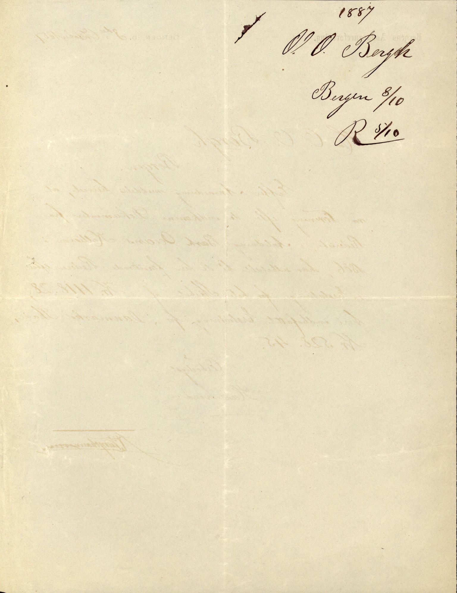 Pa 63 - Østlandske skibsassuranceforening, VEMU/A-1079/G/Ga/L0019/0005: Havaridokumenter / Fridleik, Nordstjernen, Ocean, Olaf Roll, Olaf Kyrre, 1886, s. 15