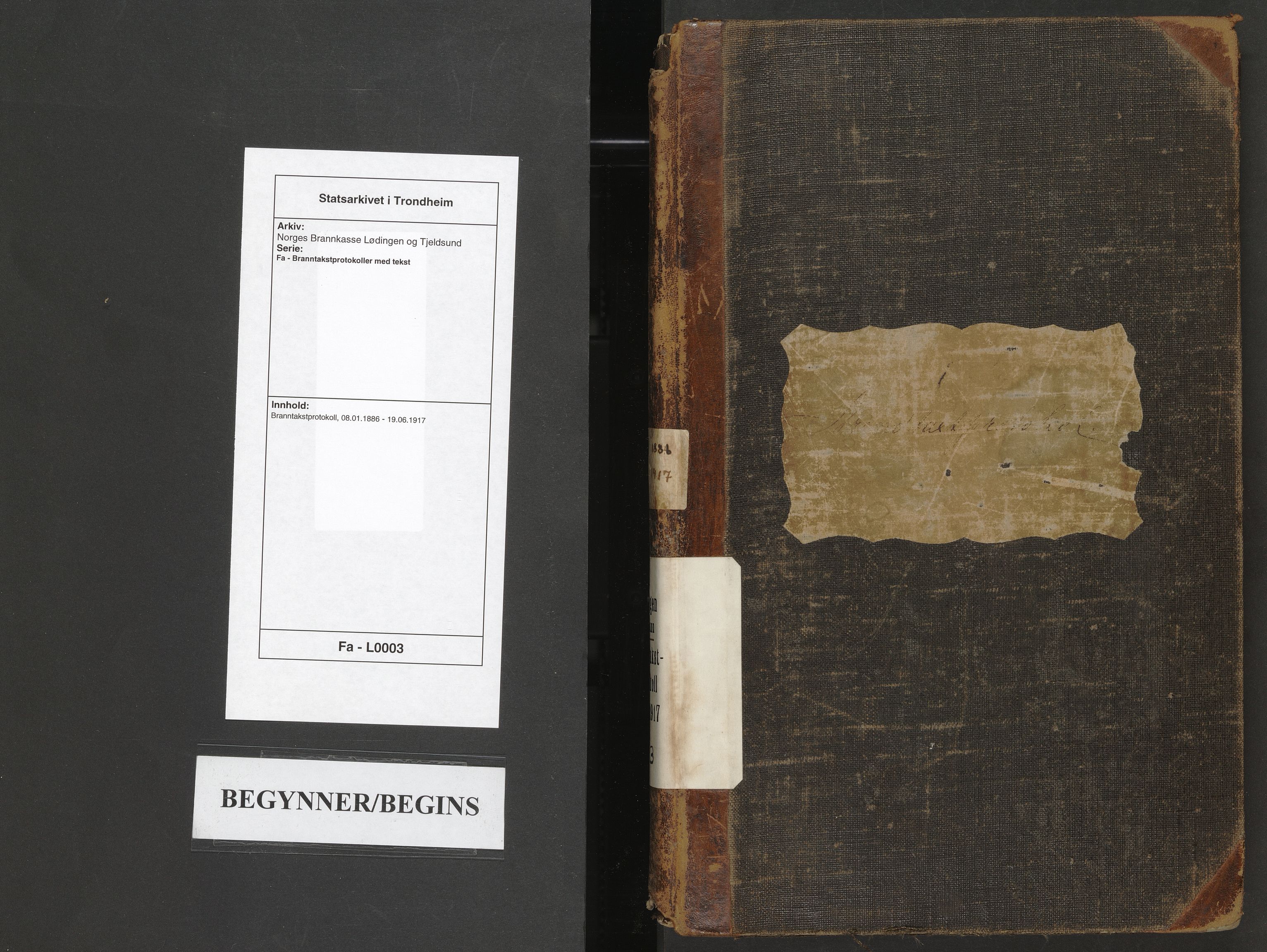 Norges Brannkasse Lødingen og Tjeldsund, AV/SAT-A-5583/Fa/L0003: Branntakstprotokoll, 1886-1917