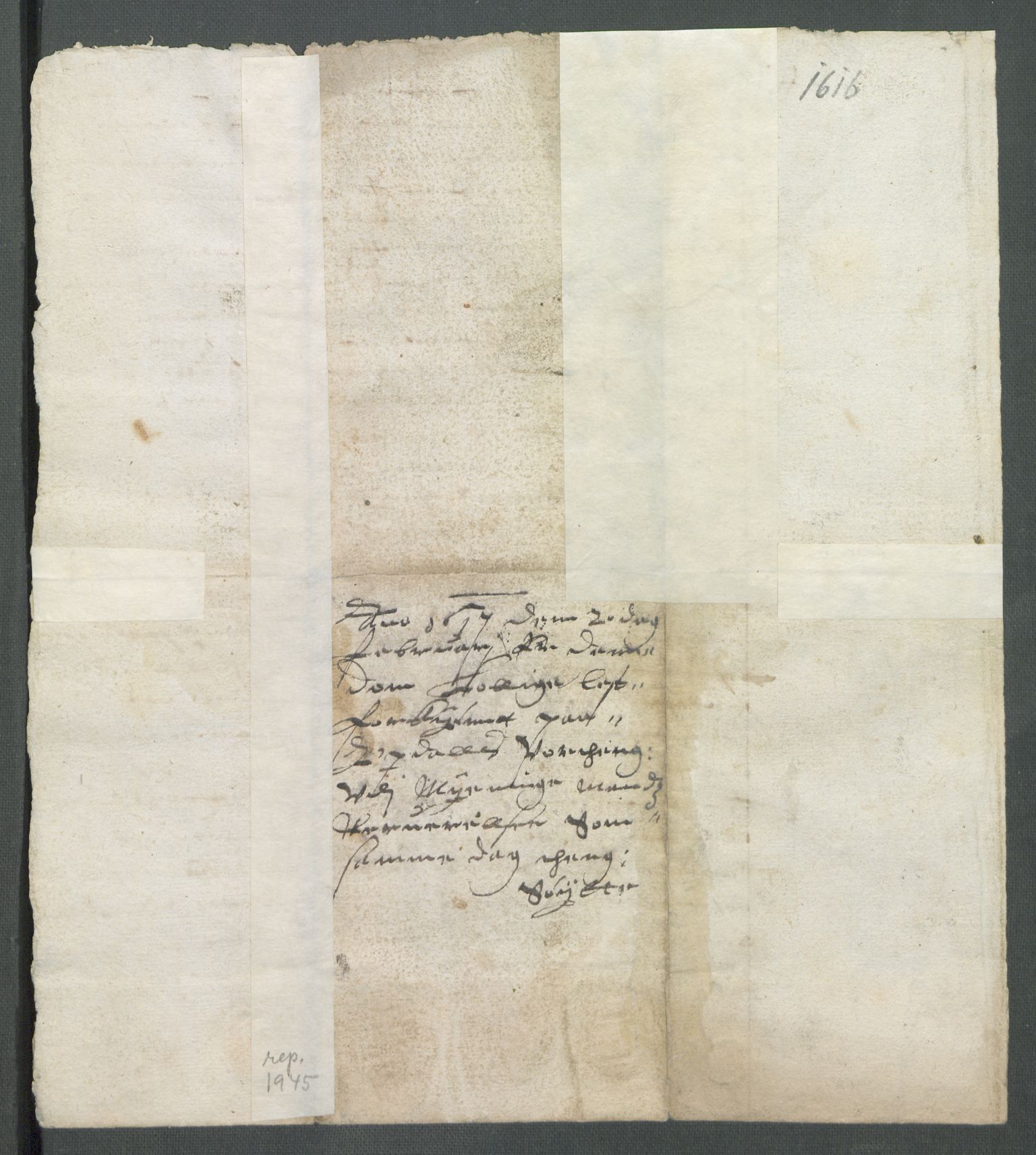 Riksarkivets diplomsamling, AV/RA-EA-5965/F02/L0125: Dokumenter, 1616, s. 41