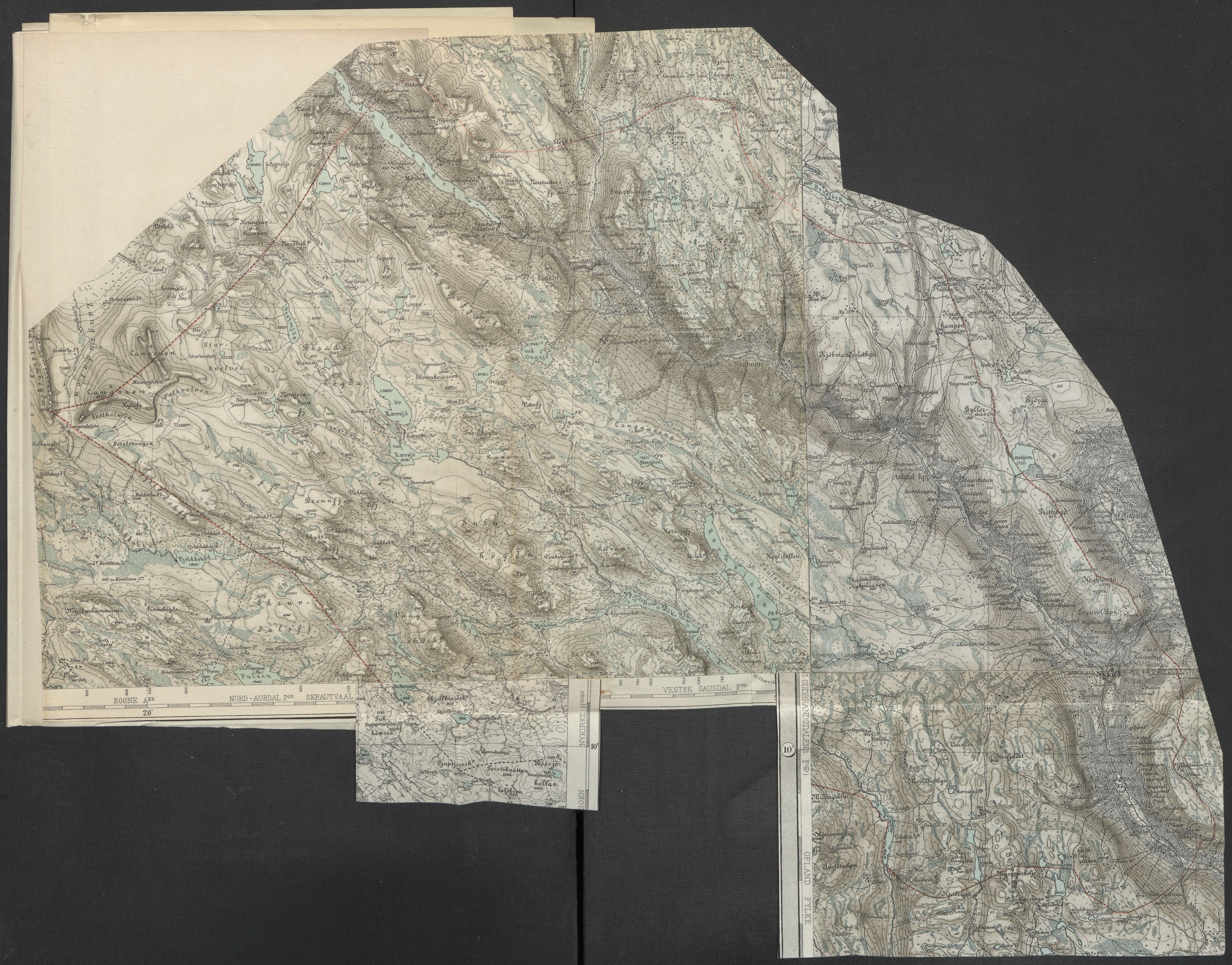 Instituttet for sammenlignende kulturforskning, AV/RA-PA-0424/F/Fc/L0004/0002: Eske B4: / Oppland (perm VIII), 1935-1937