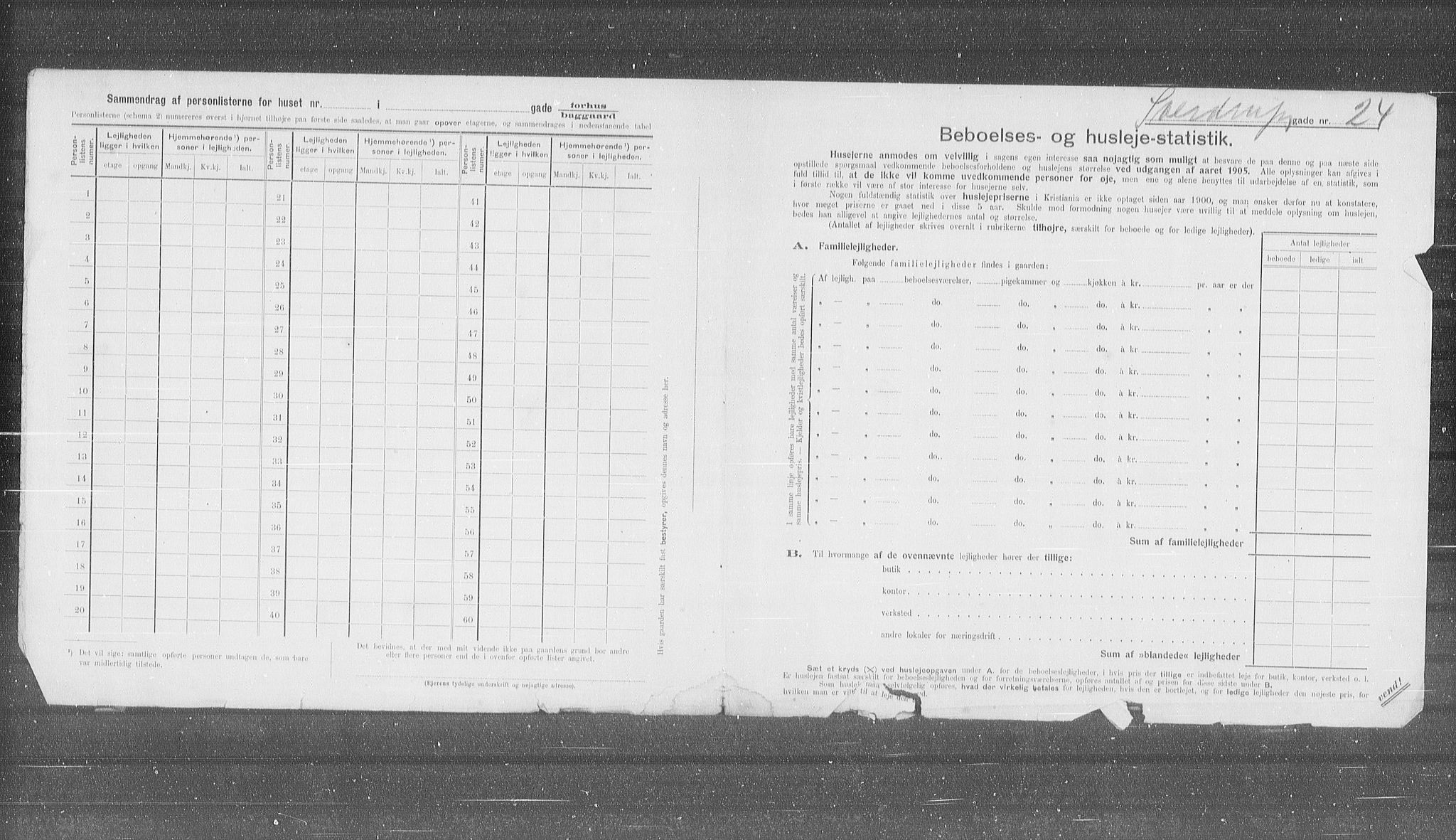 OBA, Kommunal folketelling 31.12.1905 for Kristiania kjøpstad, 1905, s. 55267