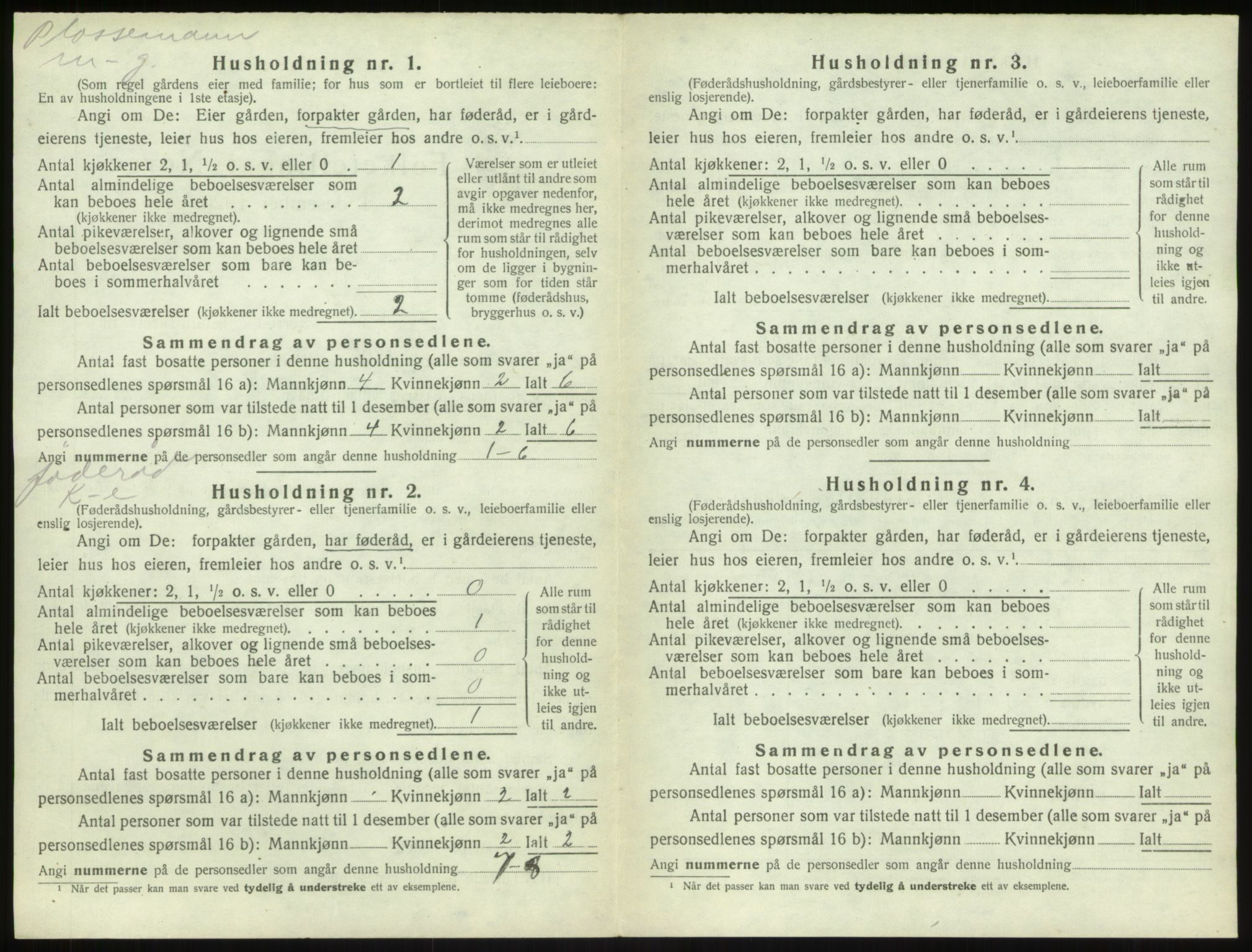 SAB, Folketelling 1920 for 1420 Sogndal herred, 1920, s. 1140