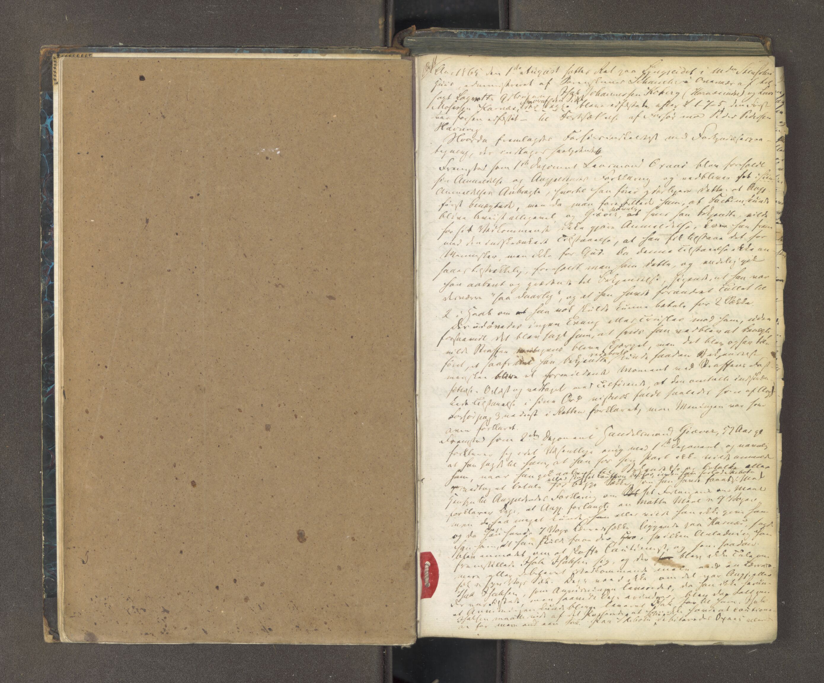 Tromsø sorenskriveri 1855-, AV/SATØ-S-0050/F/Fe/L0128: Ekstrarettsprotokoll med register, 1865-1872, s. 1a